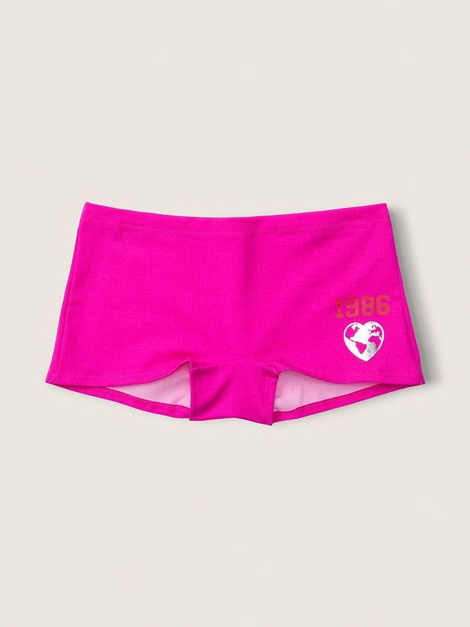 Laser Pink Cotton Short Knicker (R71978) | €3
