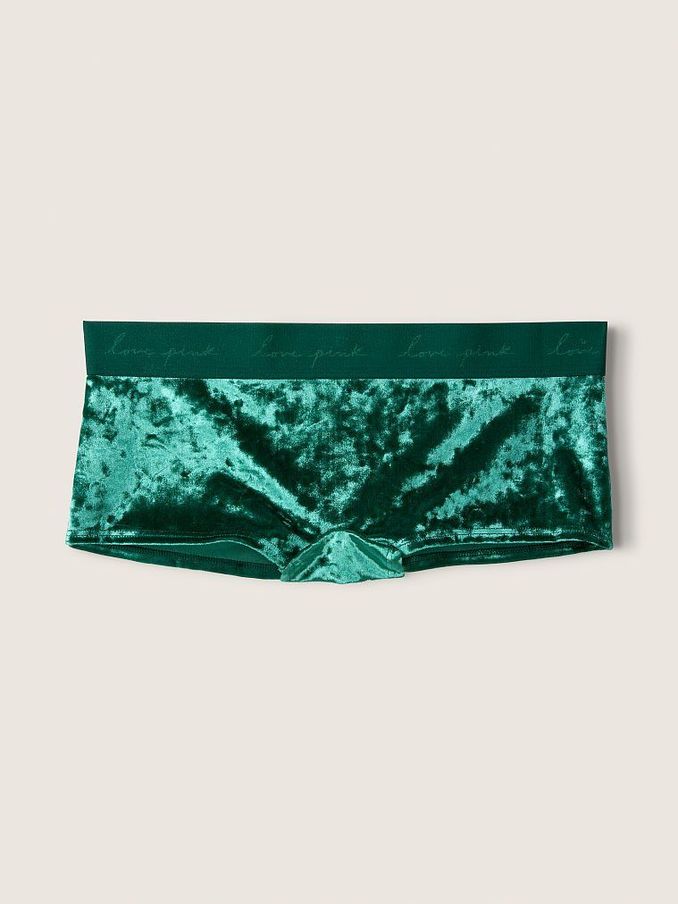 Dark Garden Velvet Victoria's Secret PINK Velvet Boyshort Knickers (R73644) | €3
