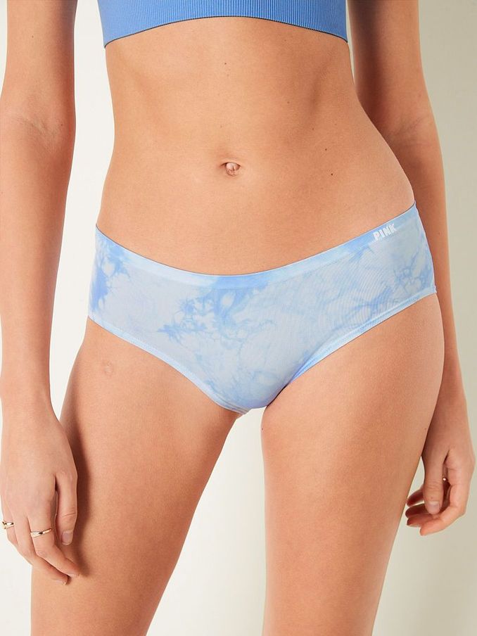 Cornflower Blue Tie Dye Blue Seamless Hipster Knickers (R74682) | €4