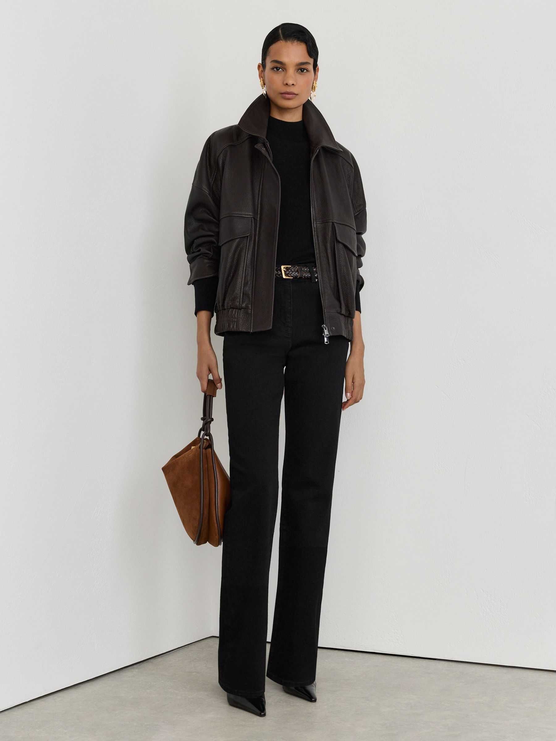 Black - High-rise Bootcut Jeans
