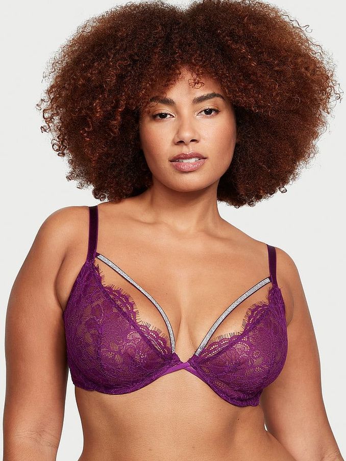 Grape Soda Purple Shine Lowcut Demi Bra (R83635) | €26