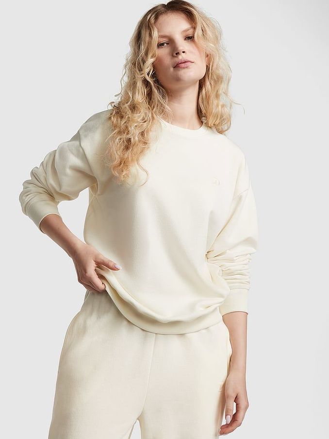 Creamer Beige Fleece Oversized Sweatshirt (R83972) | €22