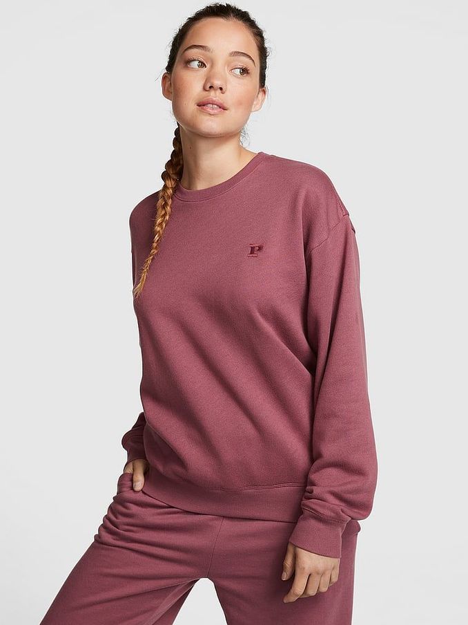 Morning Rose Pink Fleece Oversized Sweatshirt (R83976) | €22