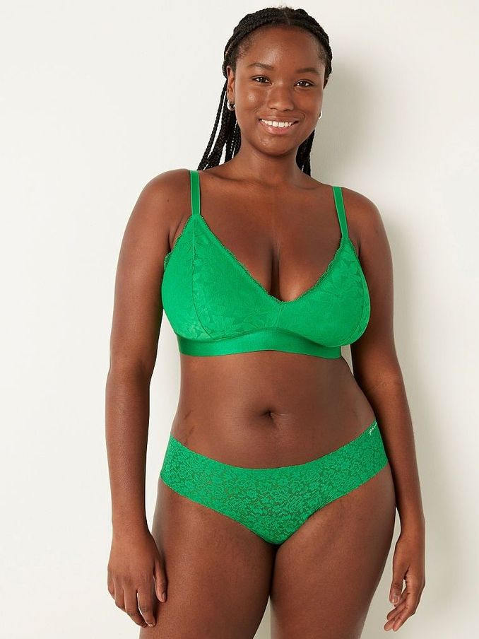 Happy Camper Green Fuller Cup Lace Unlined Triangle Bralette (RG1845) | €11
