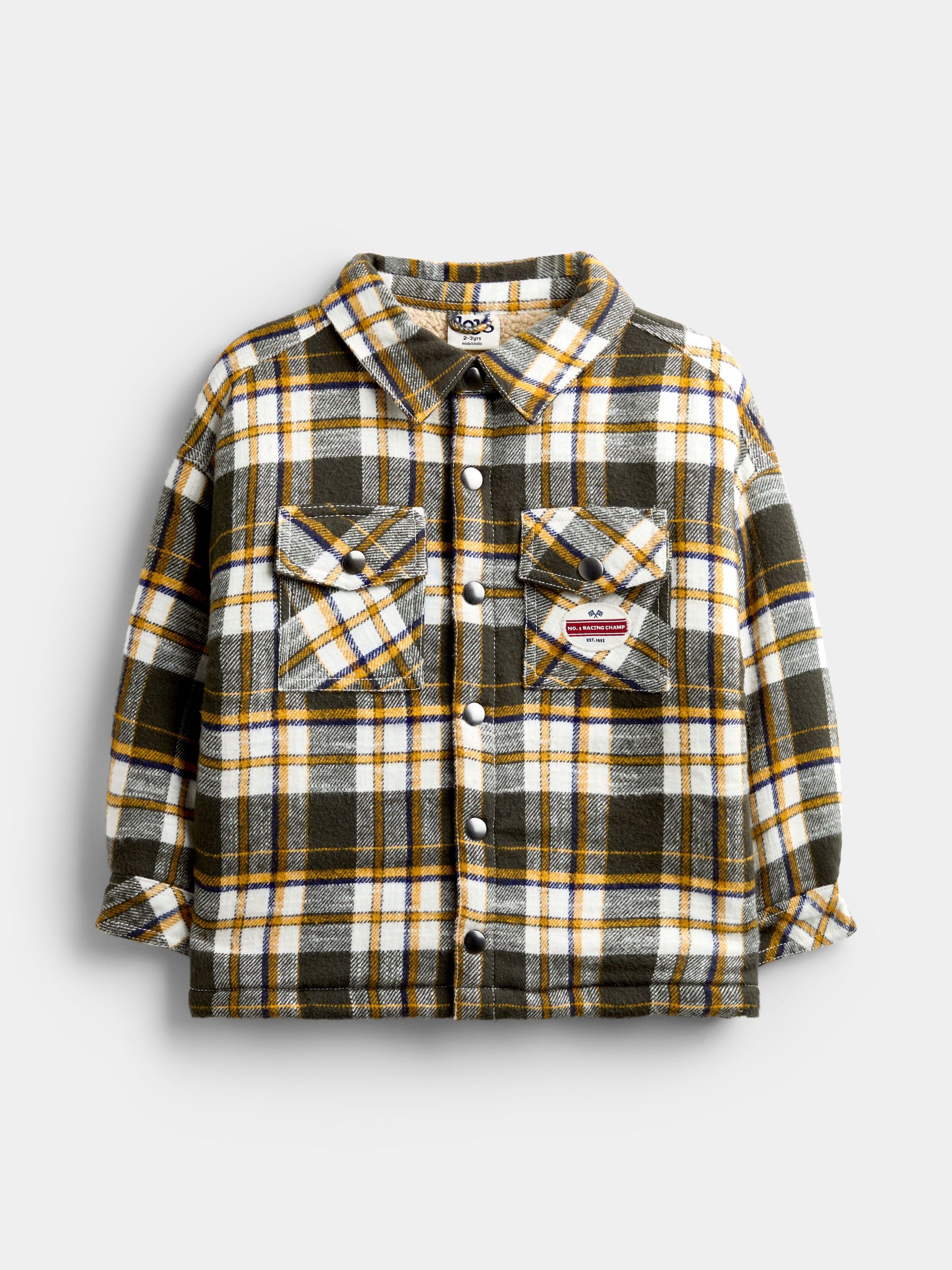 Charcoal Grey Check - Race Fleece Lined Shacket
