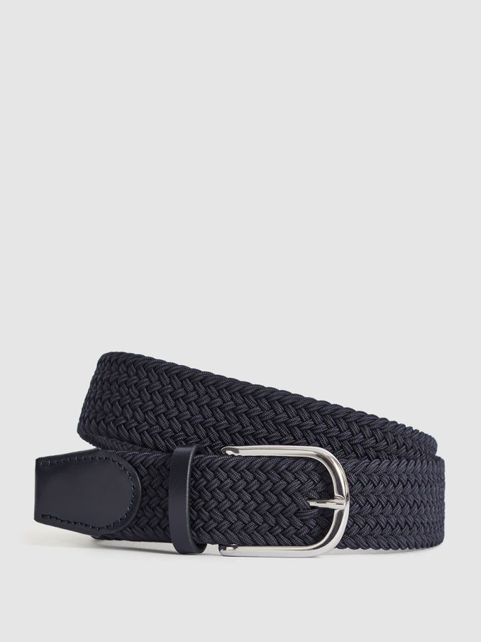 Woven Belt in Navy (T40445) | €29