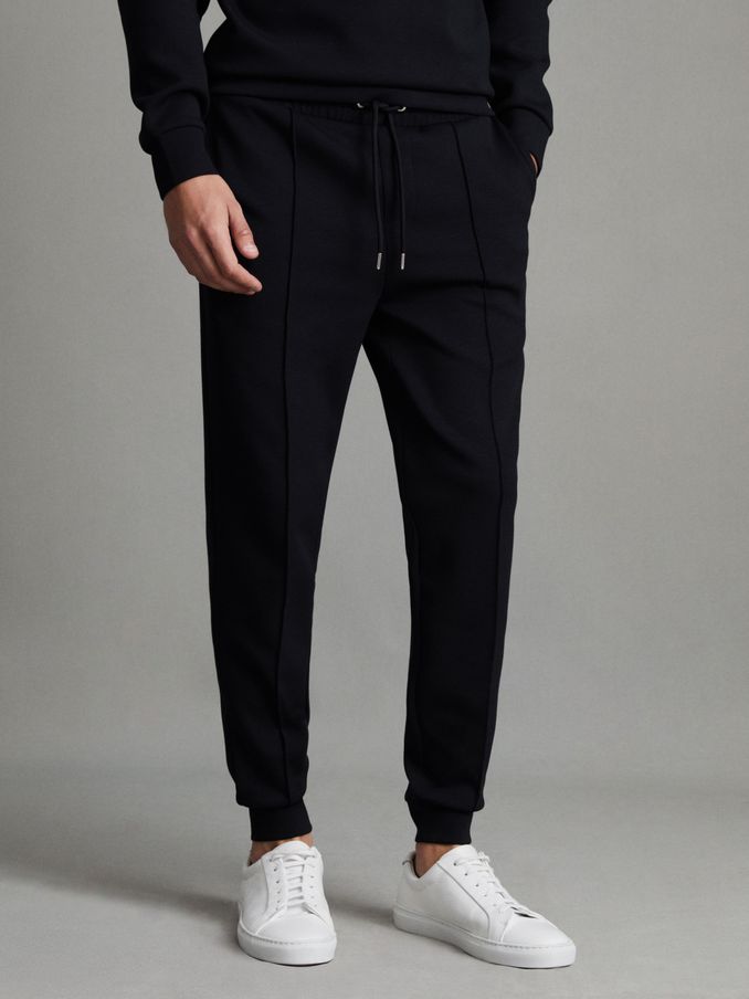 Interlock Jersey Drawstring Joggers in Navy (T44907) | €140