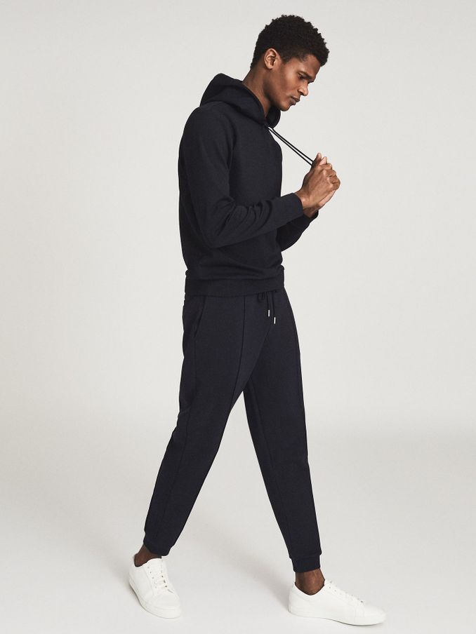 Loungewear Hoodie in Navy (T44909) | US$190