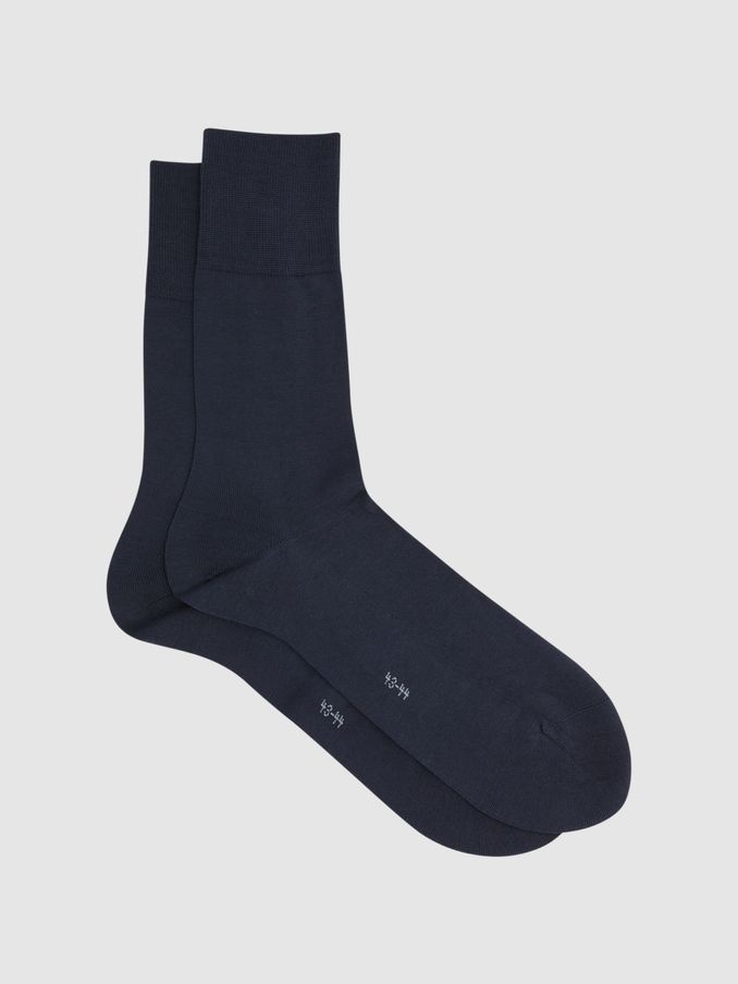 Falke Crew Socks in Dark Blue (T59426) | US$15