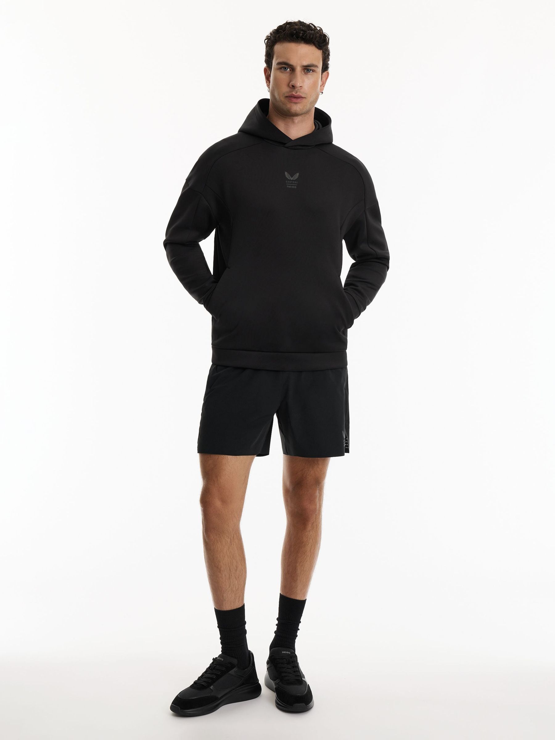 Noir - Regular Reiss | Castore Technical Flex Hoodie