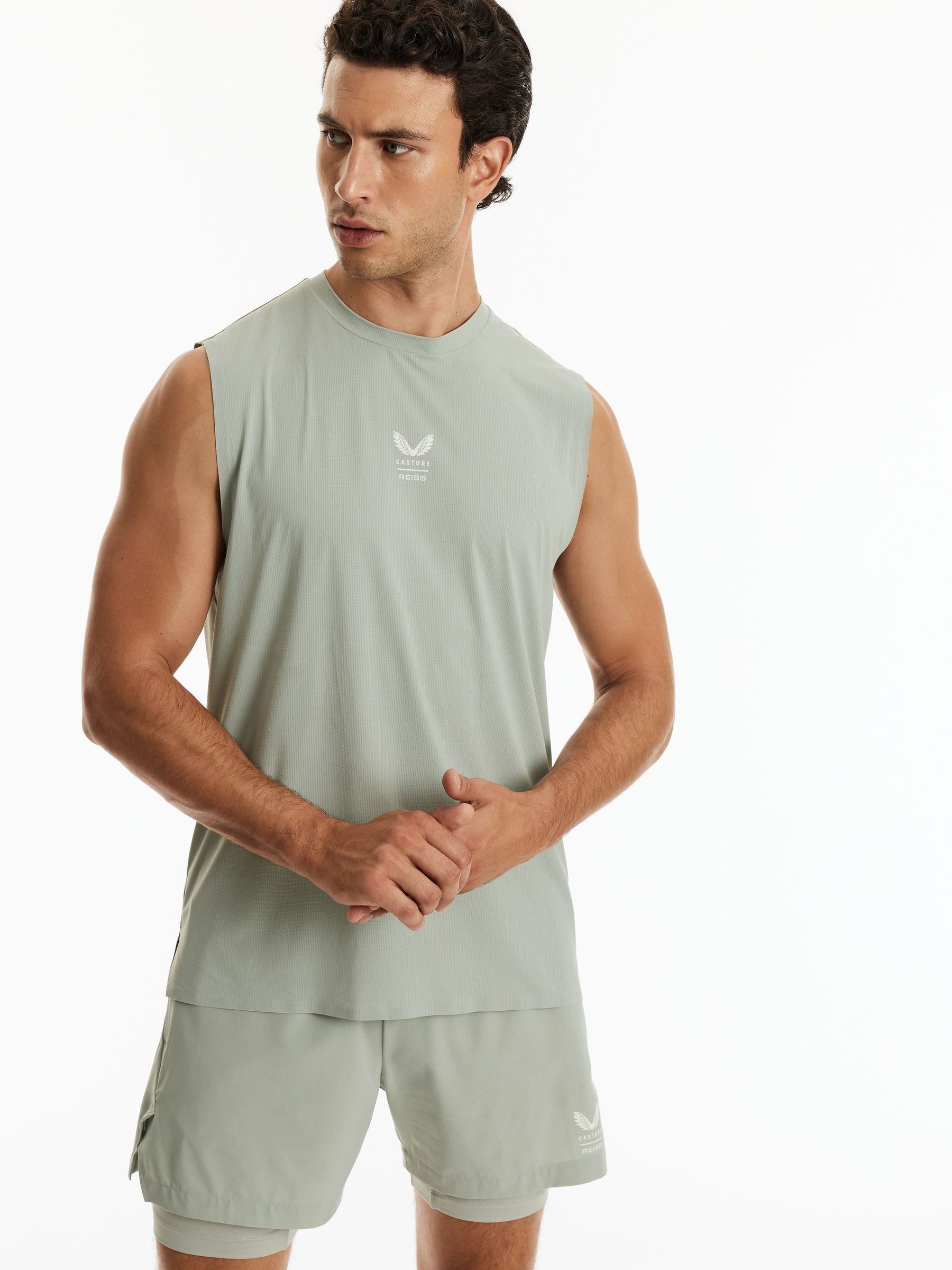Vert clair - Regular Reiss | Castore Performance Graphic Vest