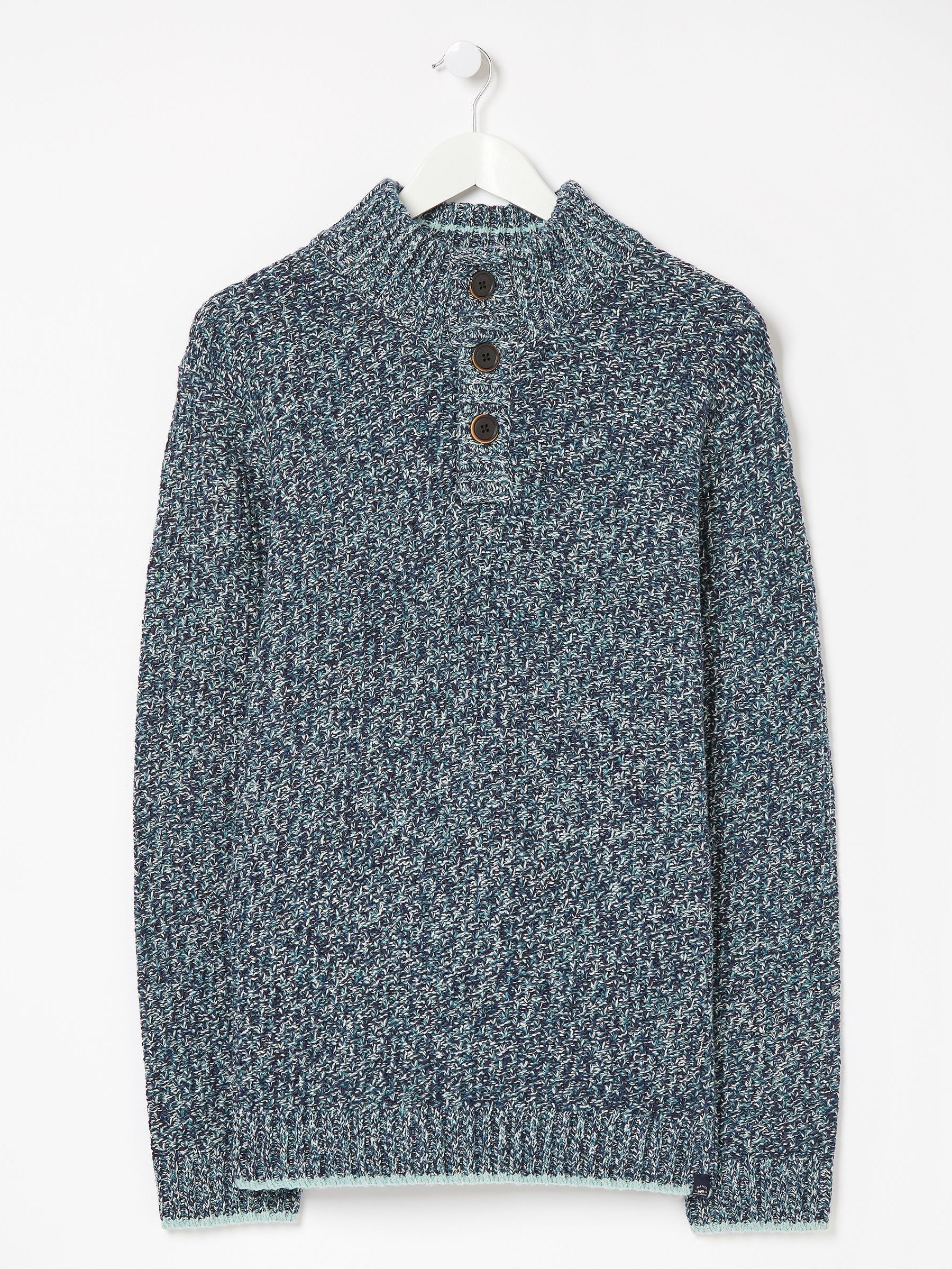 Blue Hove Twist Half Neck Jumper (T8E968) | €44