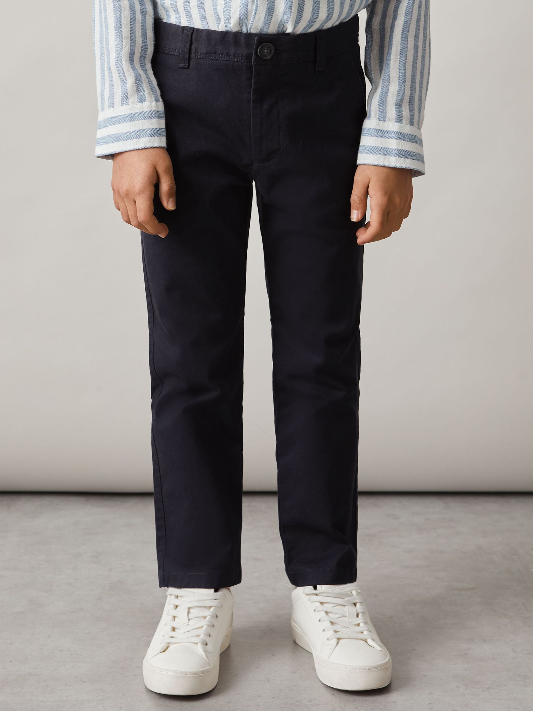 9-14 yrs Slim Fit Casual Chinos in Navy (U02901) | US$60
