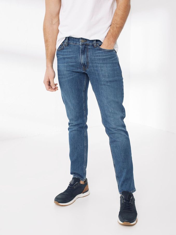 Blue Slim Stone Wash Jeans (U17528) | €36