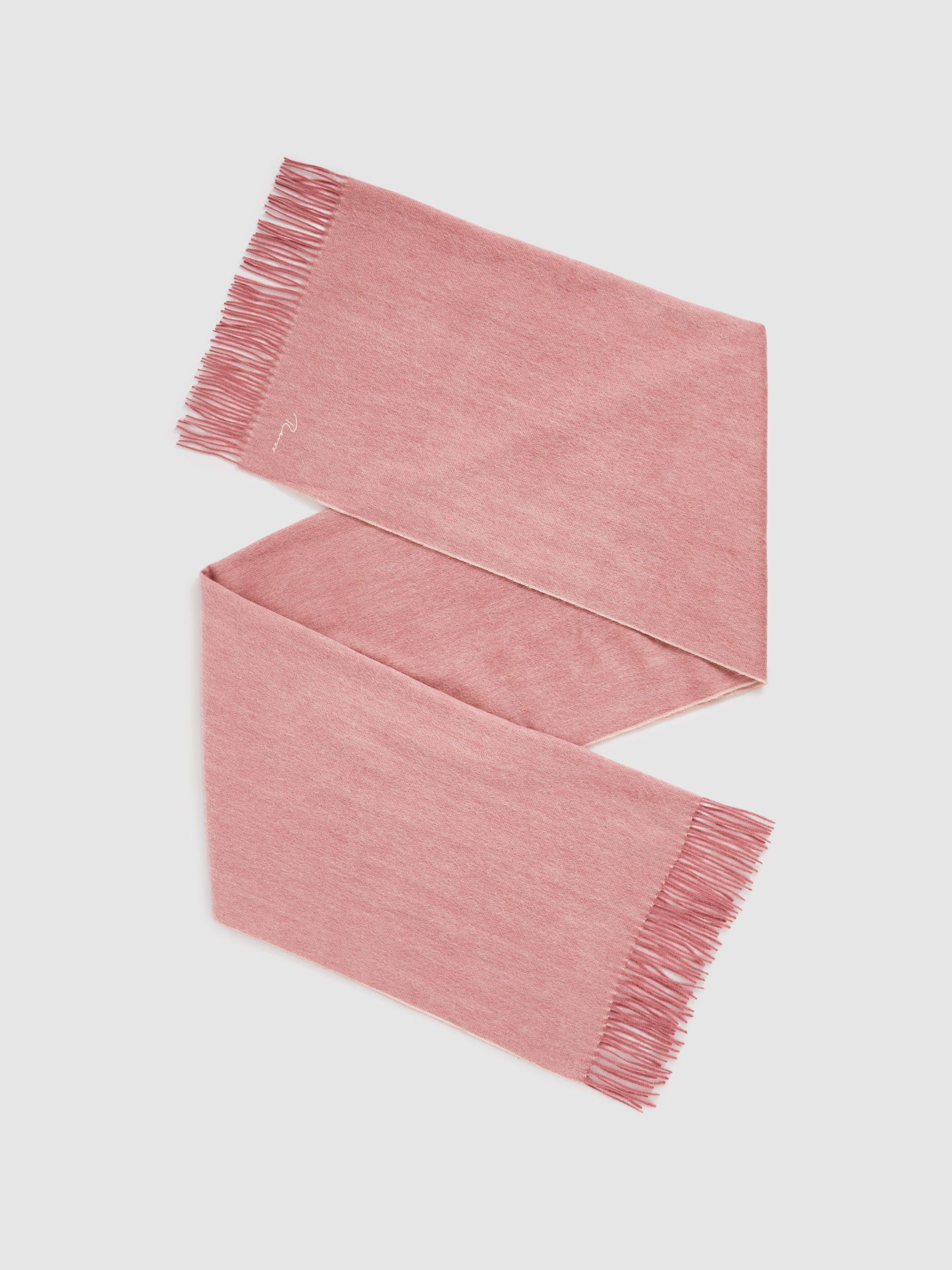 Wool-Cashmere Scarf in Blush (U76809) | €125