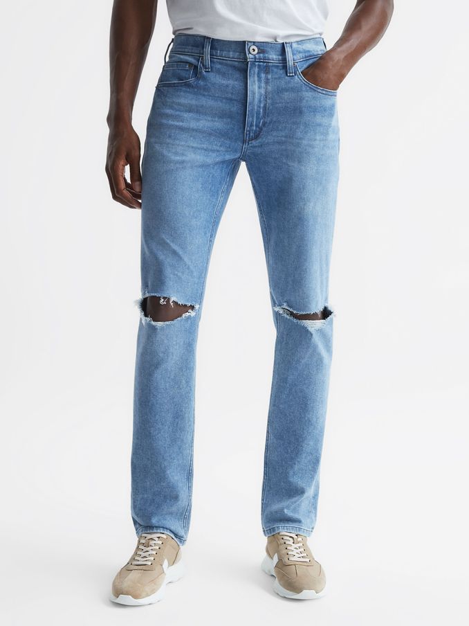 Paige High Stretch Slim Fit Jeans in Odgen Destructed (U96865) | US$165