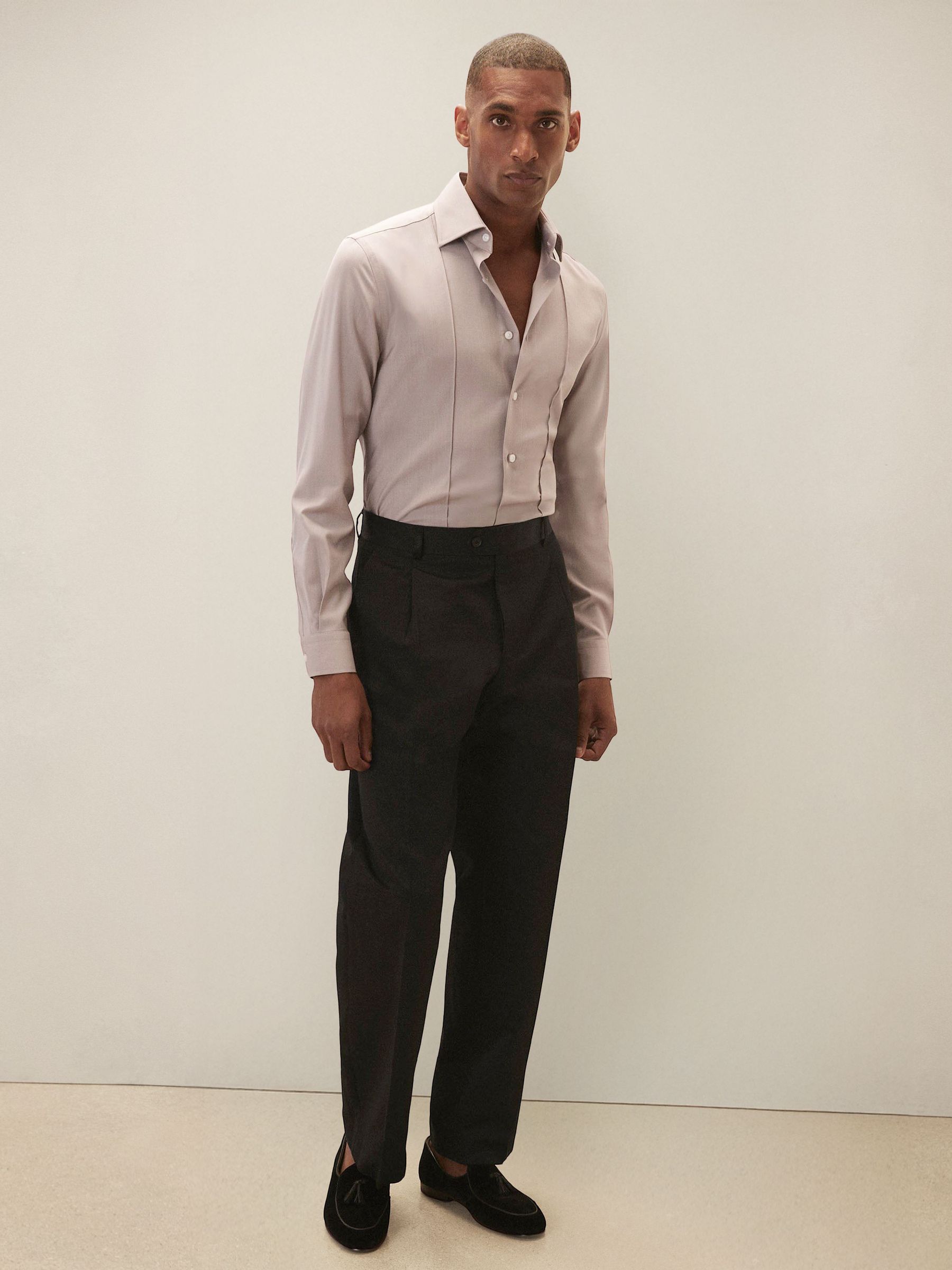 Reiss | Royal Ballet Wide Trousers in Black (V00019) | $470