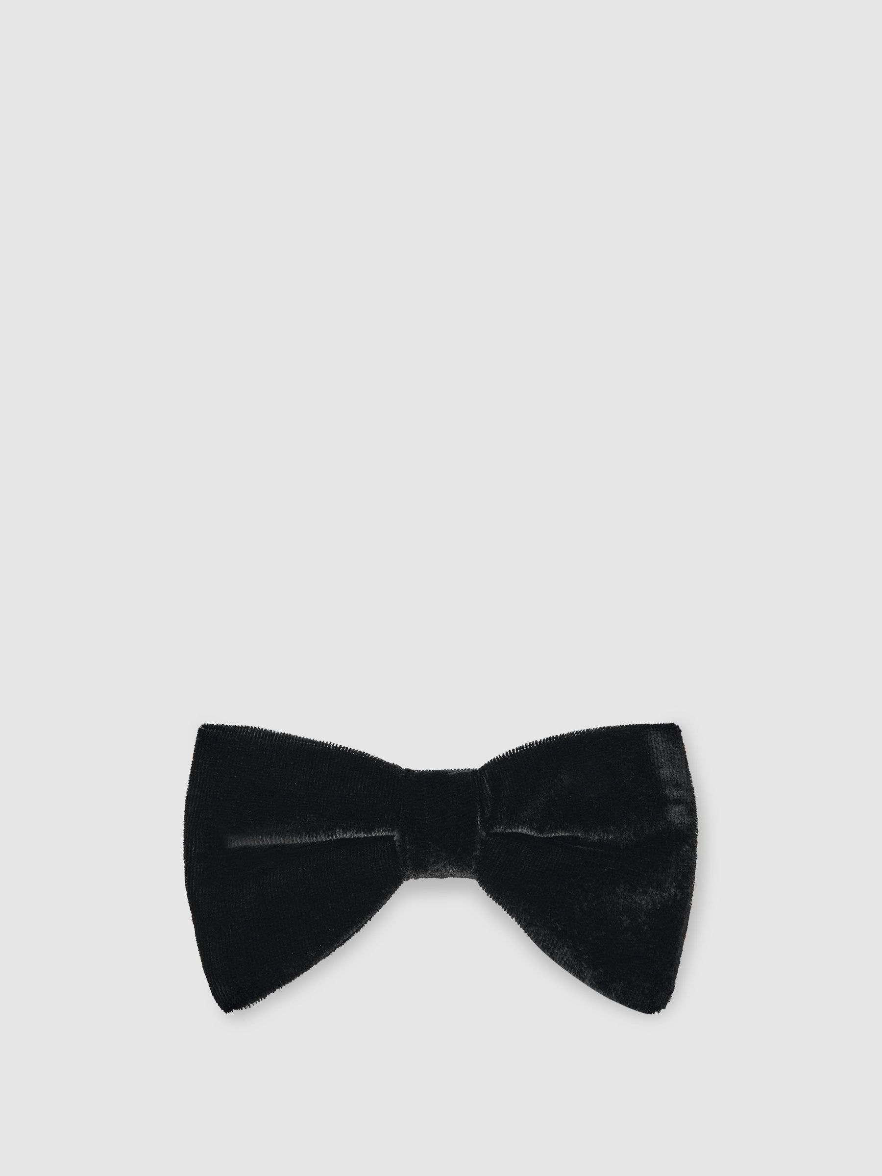 Velvet Bow Tie in Black (V04095) | $30