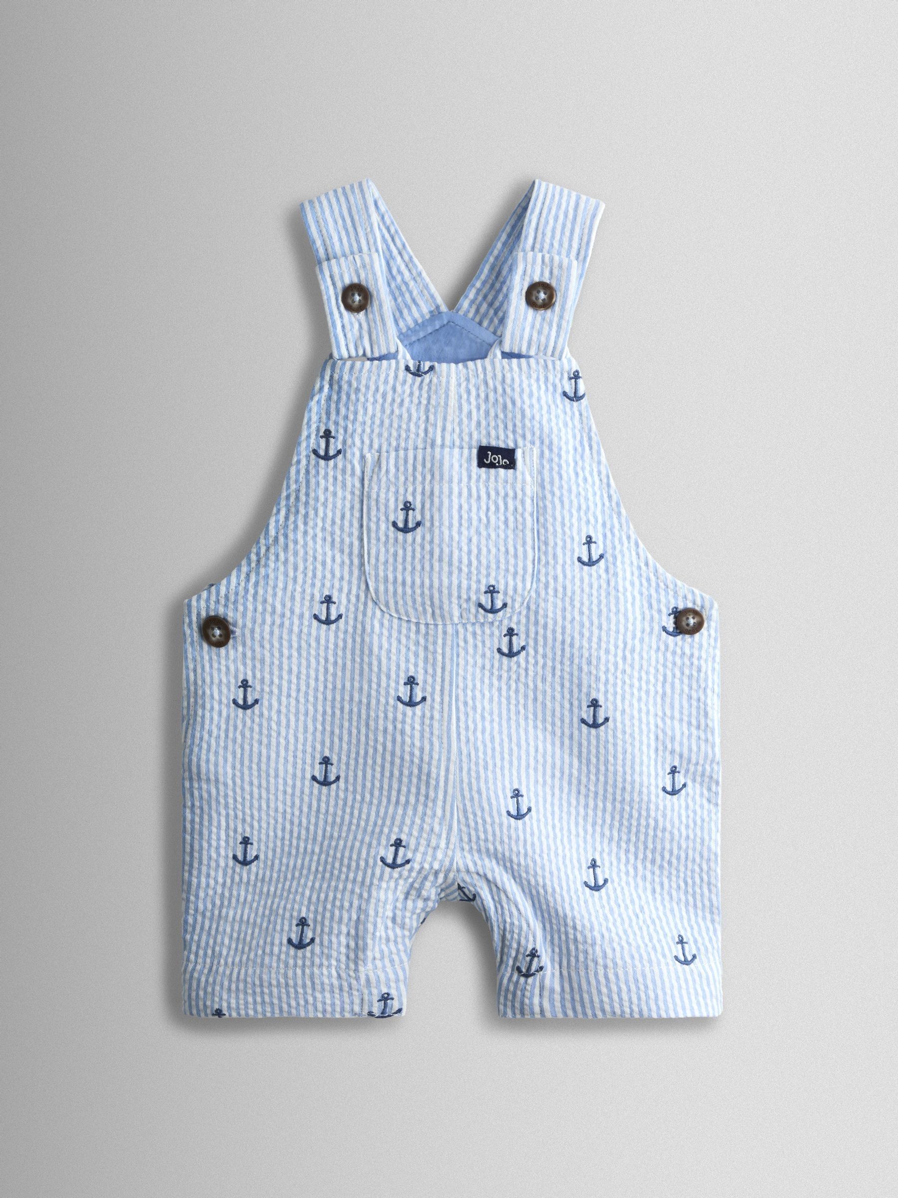 Blue Anchor Embroidered Dungarees (V18594) | $45 - $46