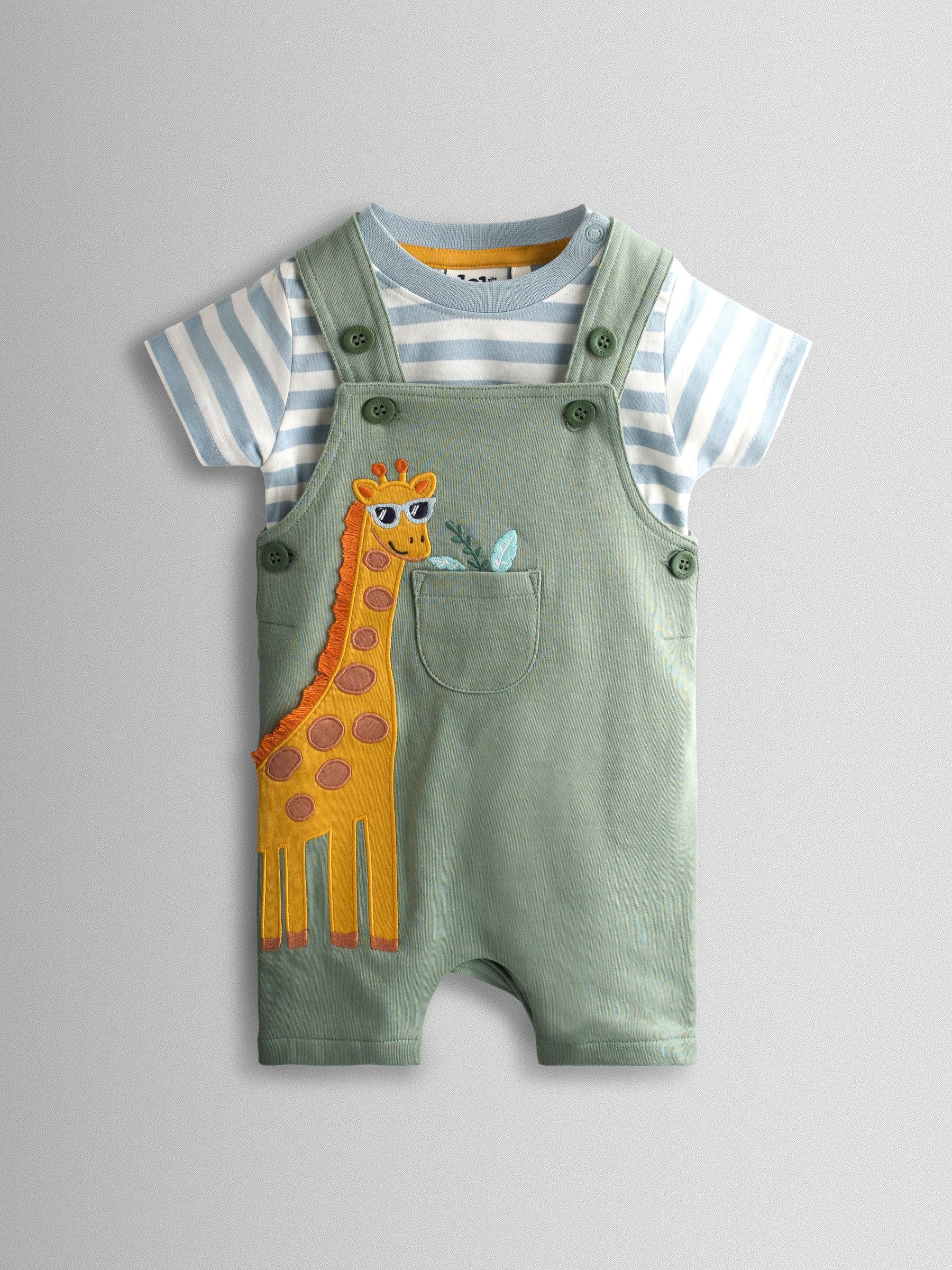 Green Dungarees Set (V19604) | $43 - $45