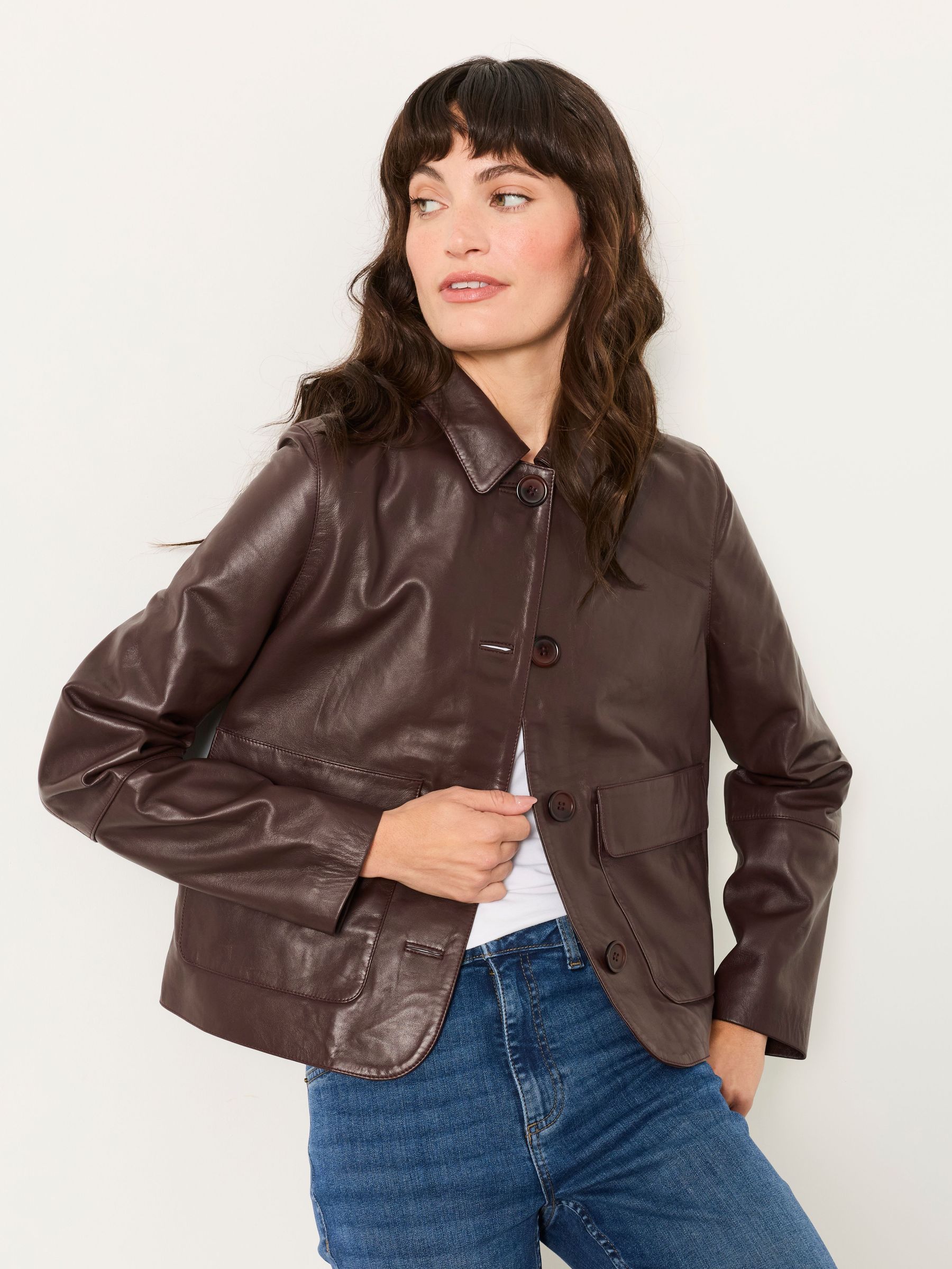 Plum Purple - Leather Jacket