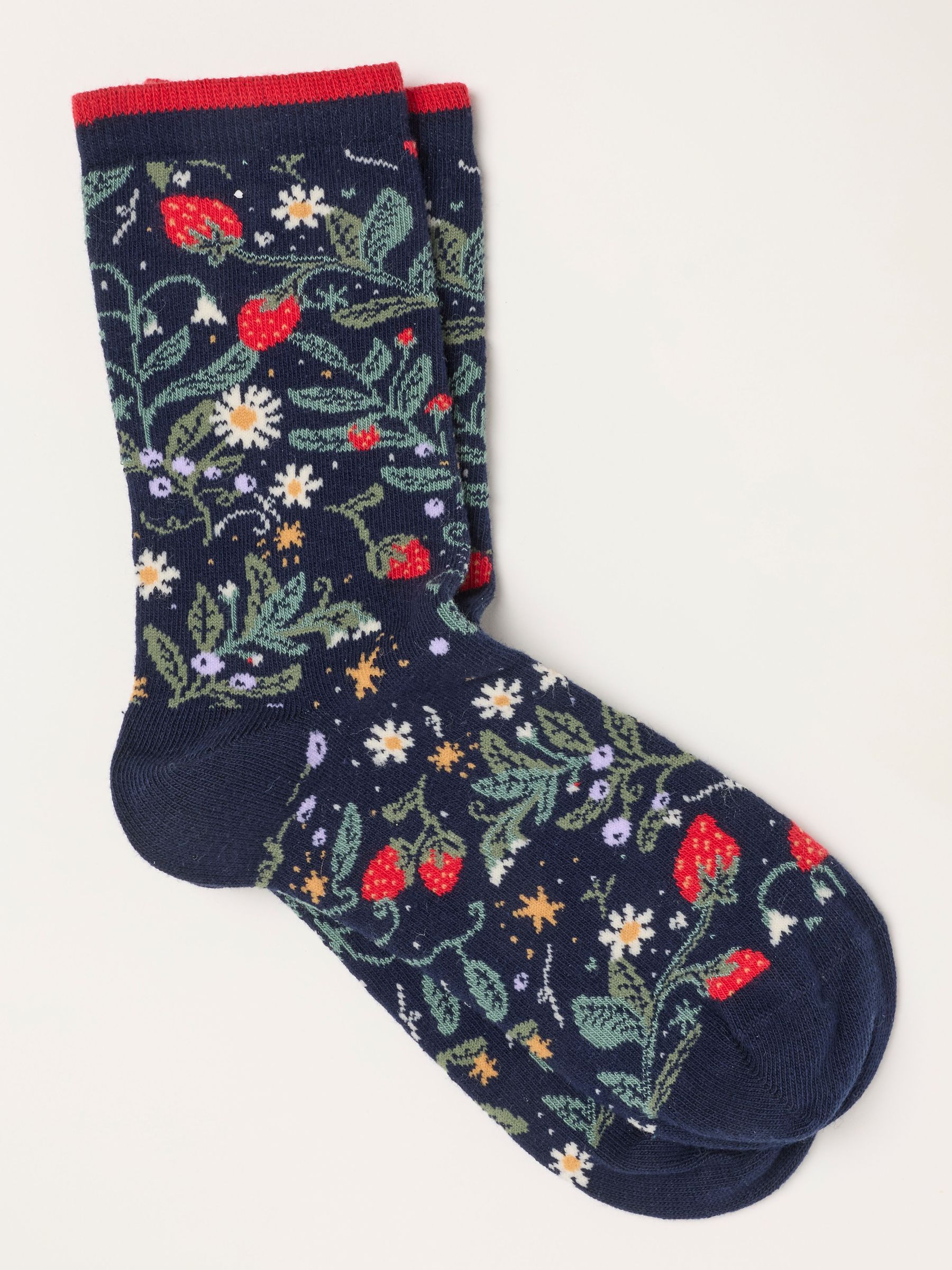 Navy - Strawberry Socks