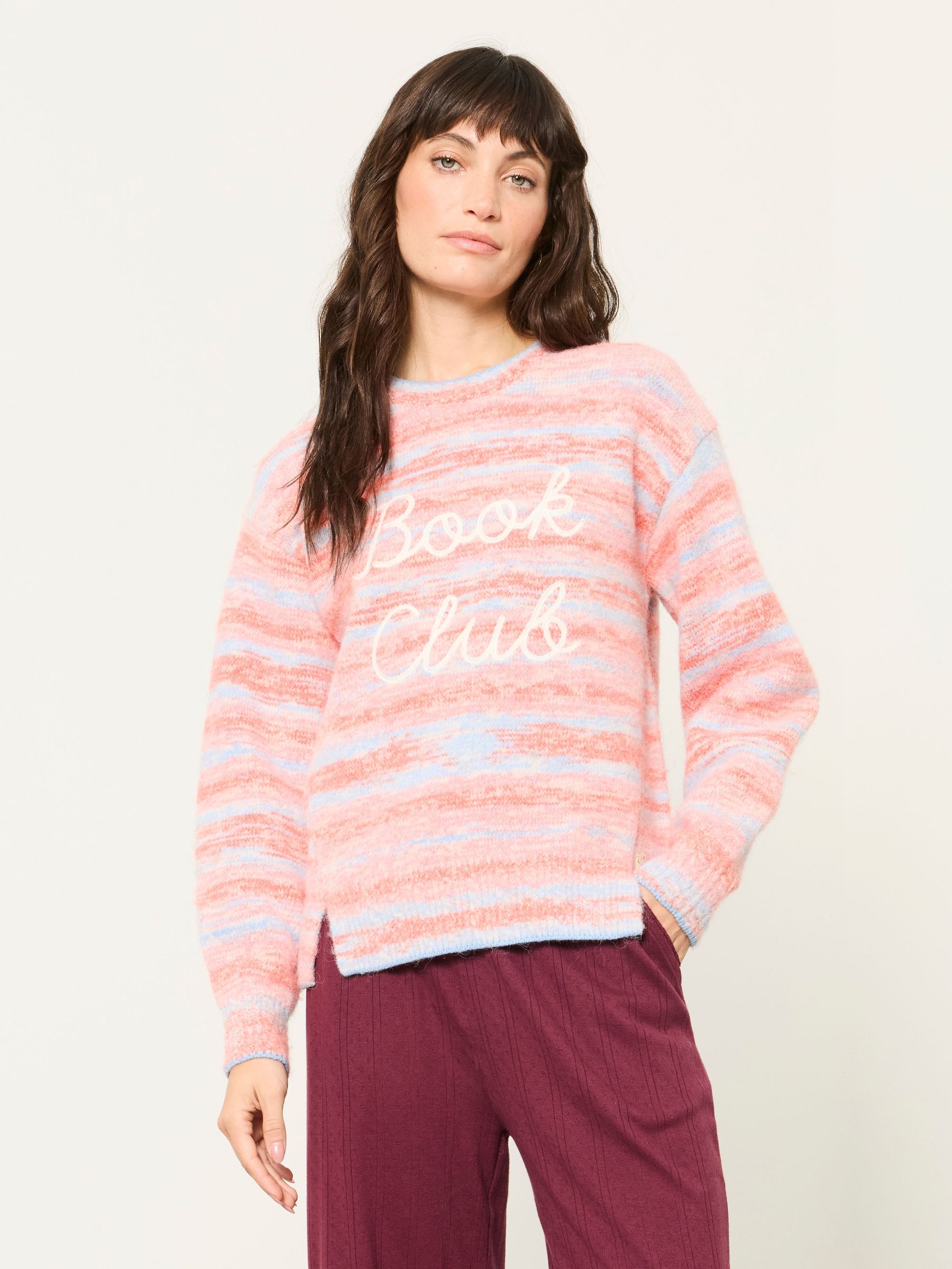 Pink - Book Club Knitted Jumper