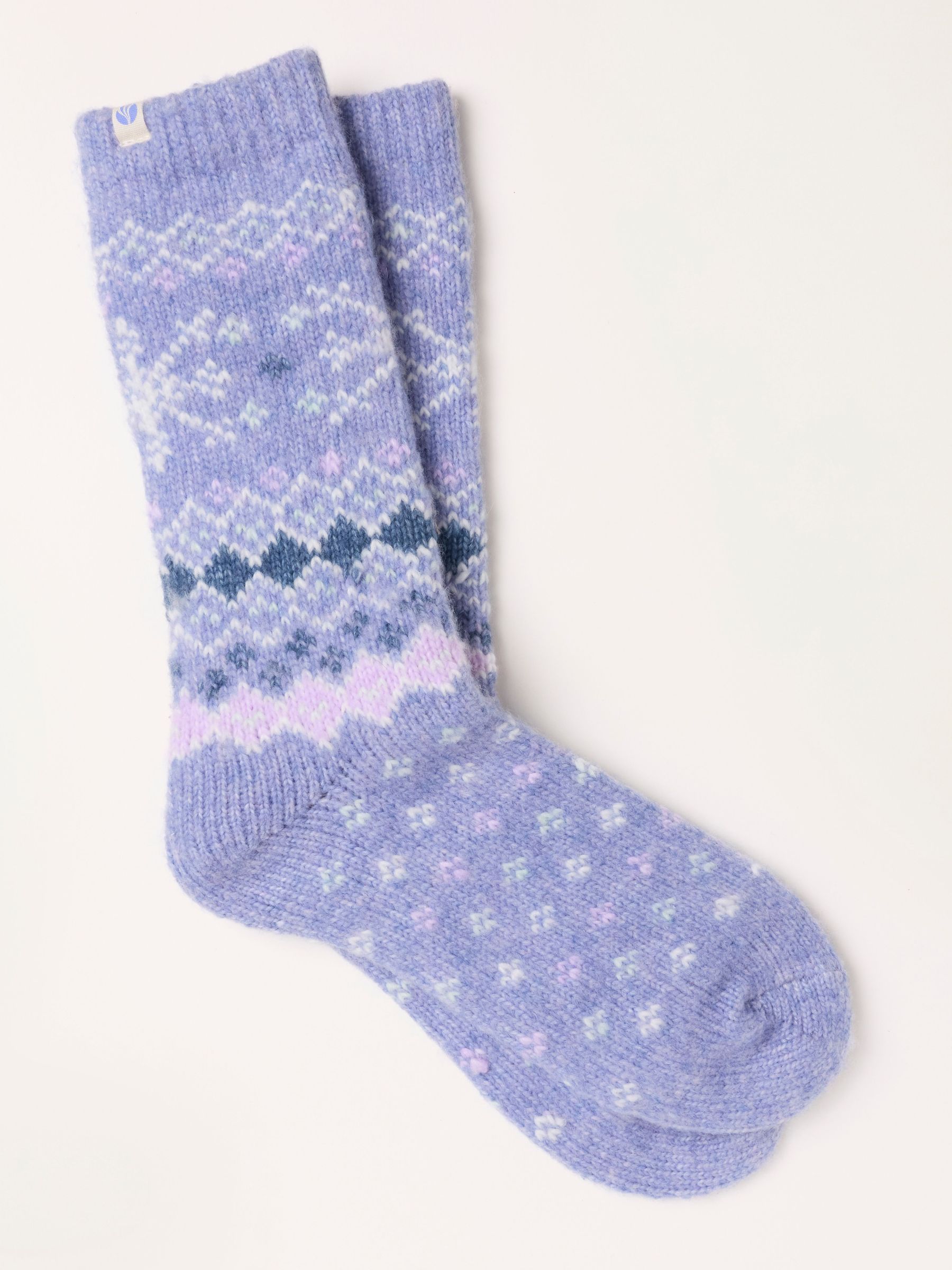 Purple - Fairisle Super Soft Socks