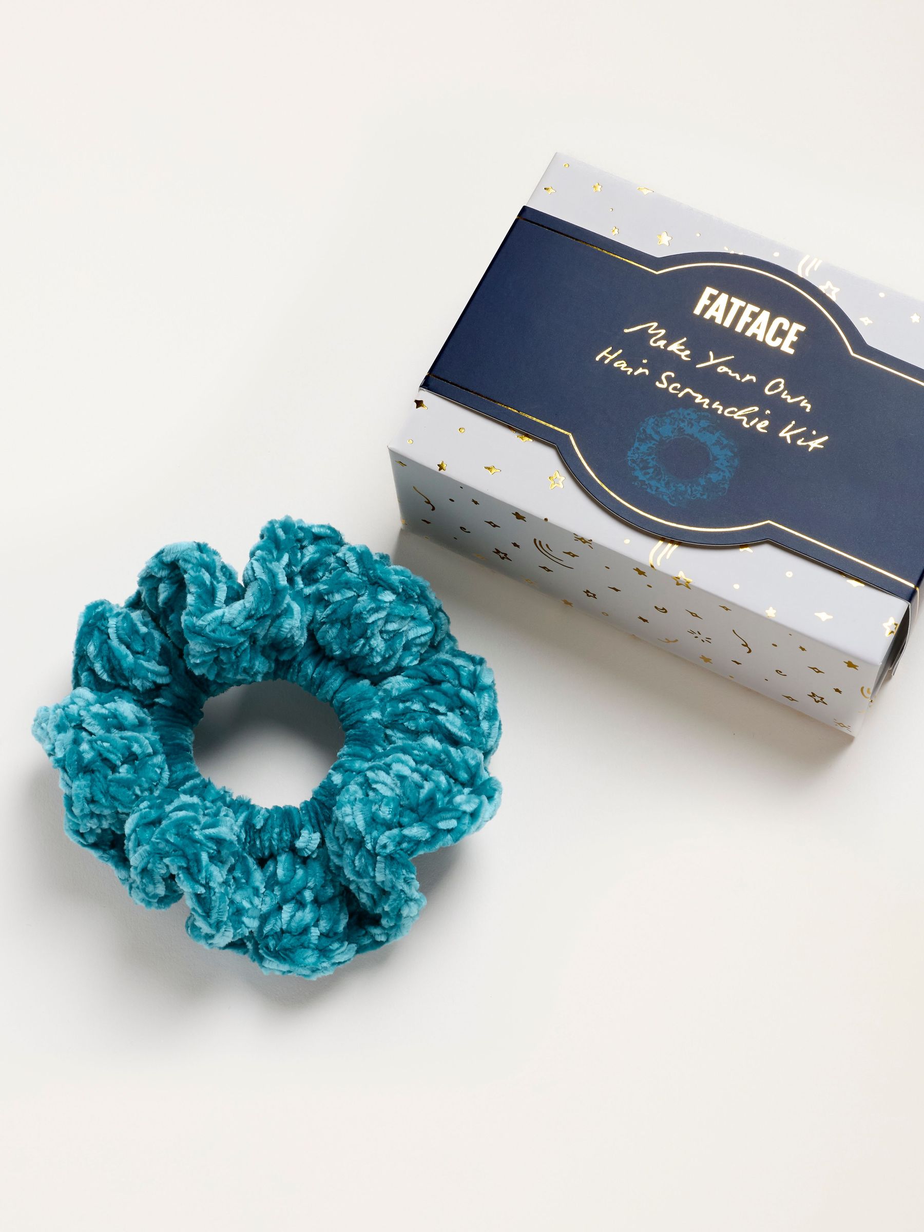Teal Blue - Crochet Your Own Scrunchie Kit