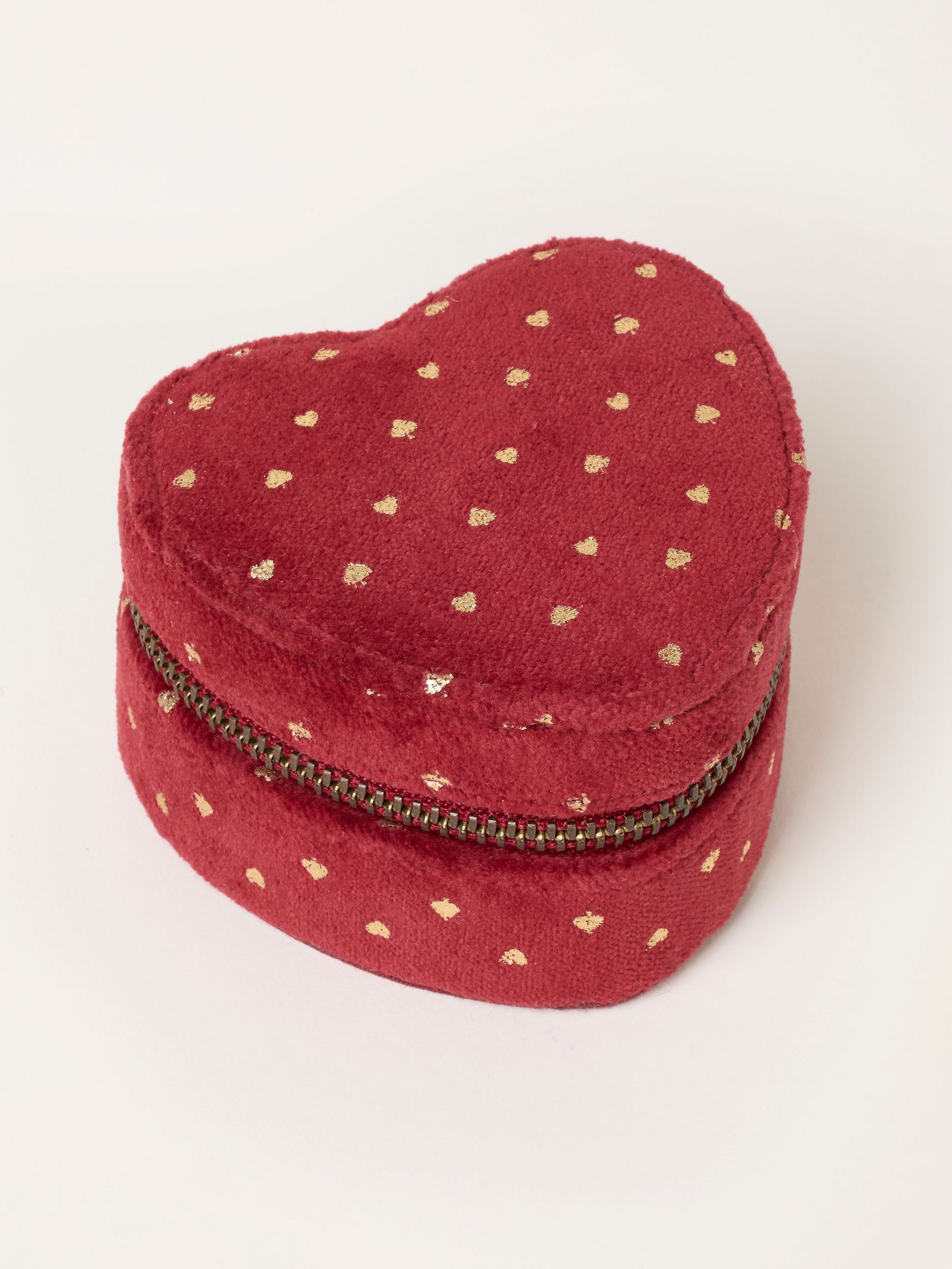Red - Heart Shaped Jewellery Box