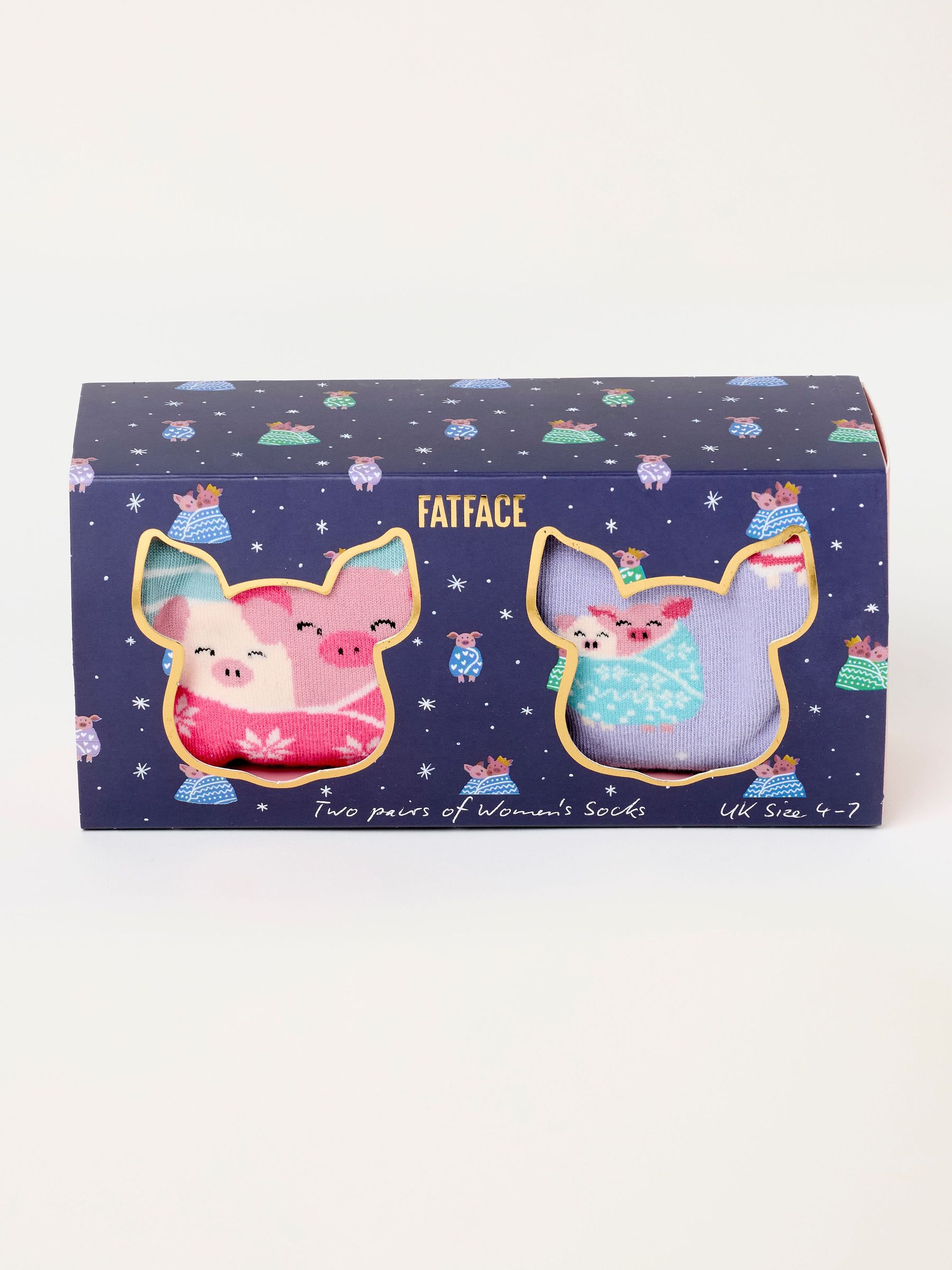 Multi - 2 Pack Pig In Blankets Sock Box
