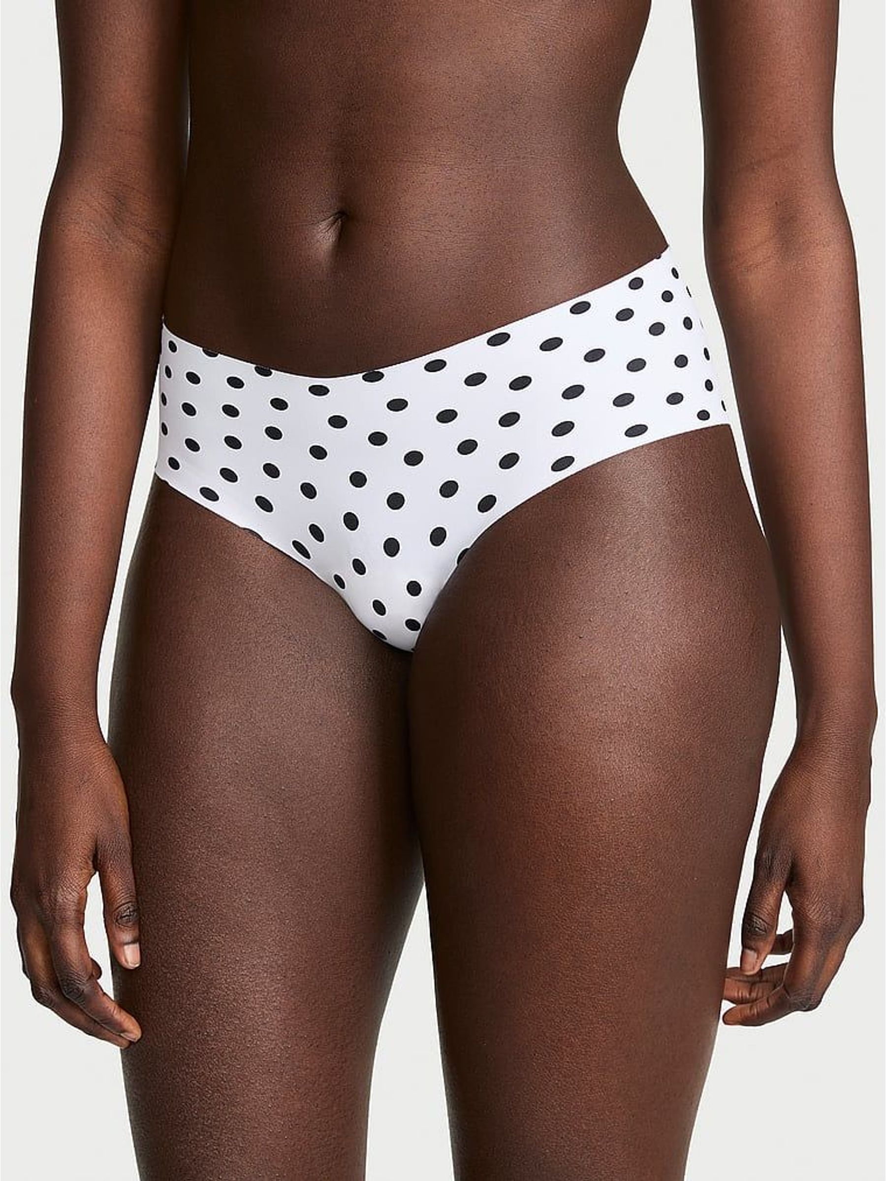 White Polka Dot - Thong Knickers