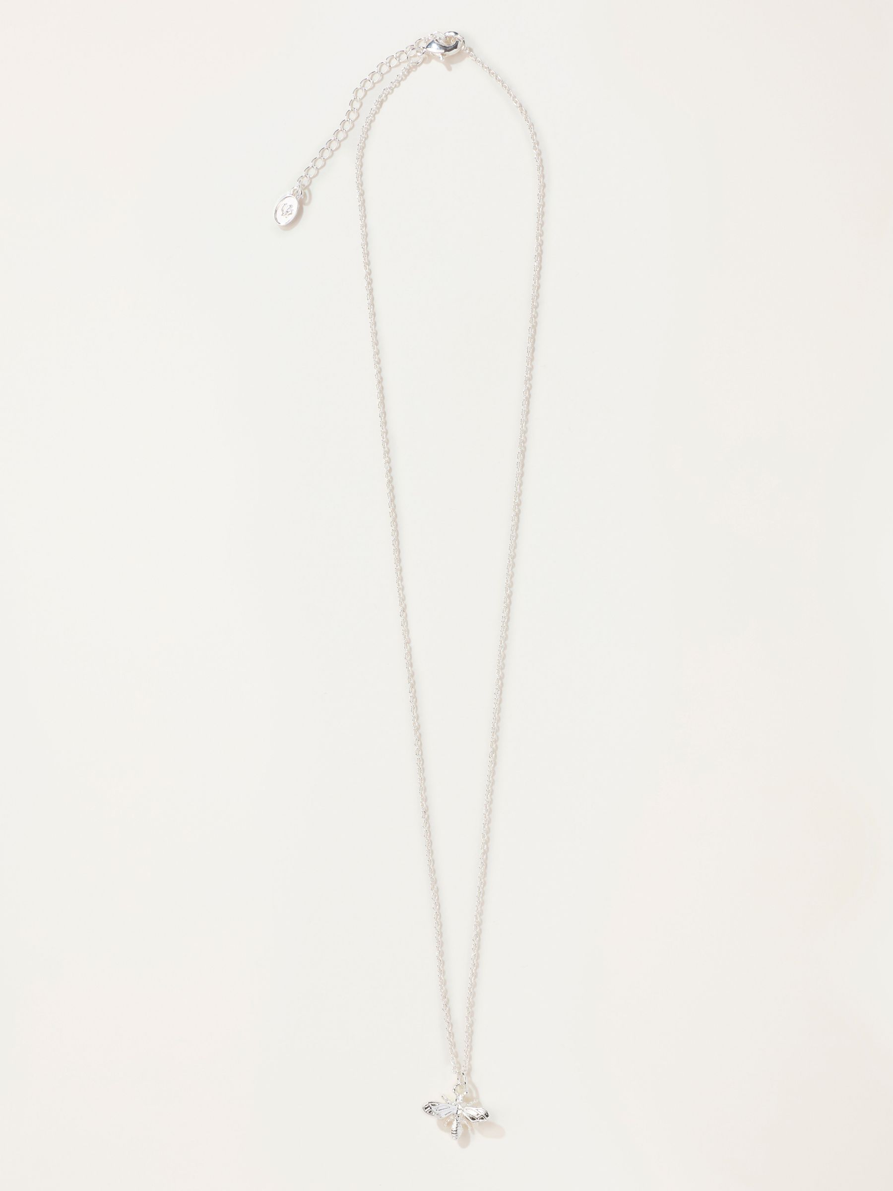 Silver Tone - Bee Necklace