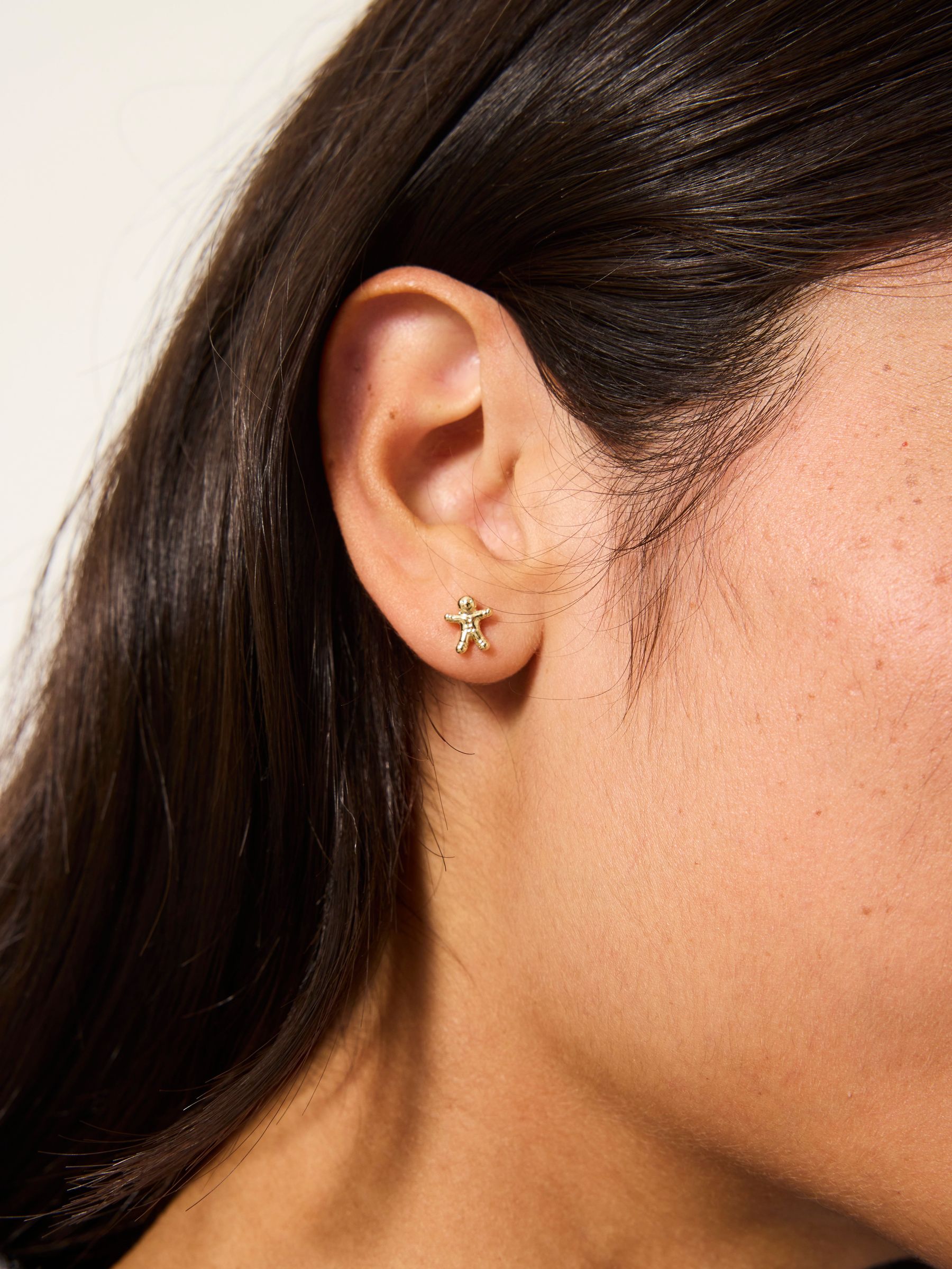 Gold Tone - Gingerbread Studs