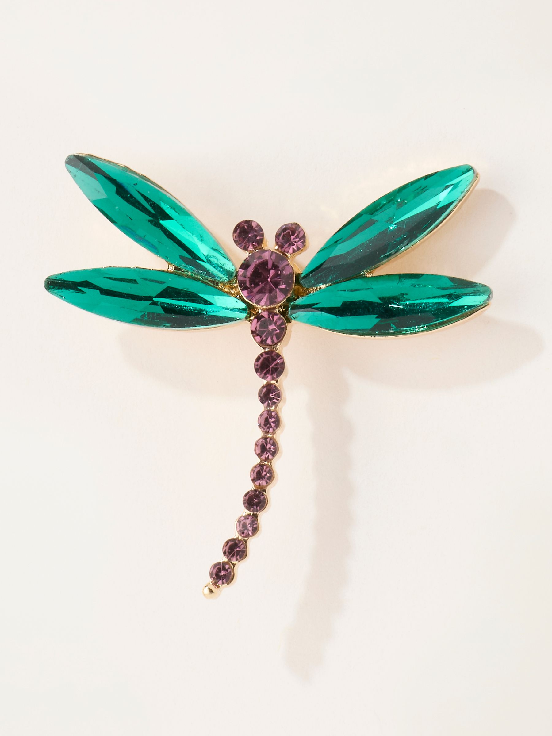 Multi Colour - Dragonfly Brooch