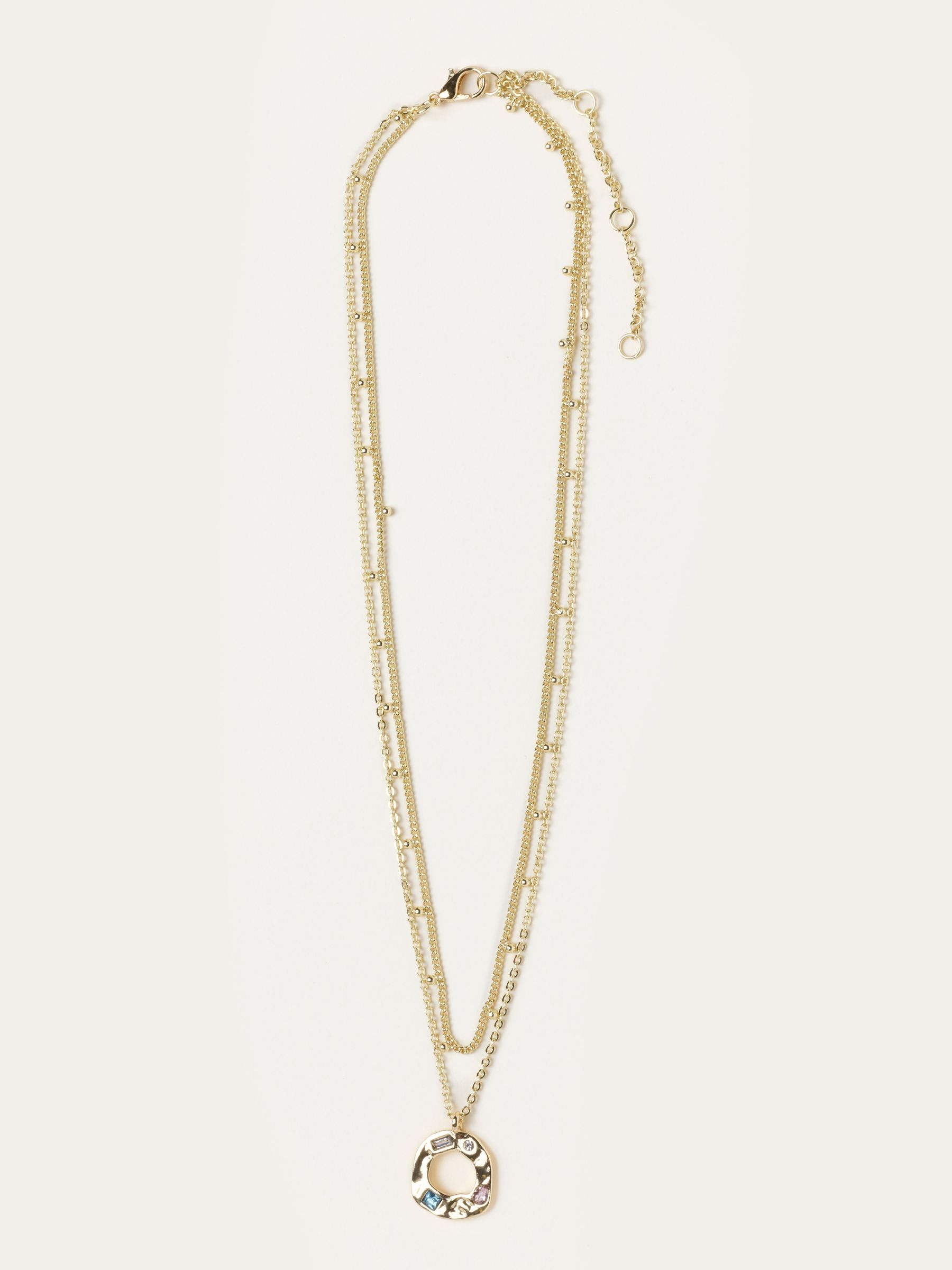 Gold Tone - Layered Hoop Necklace