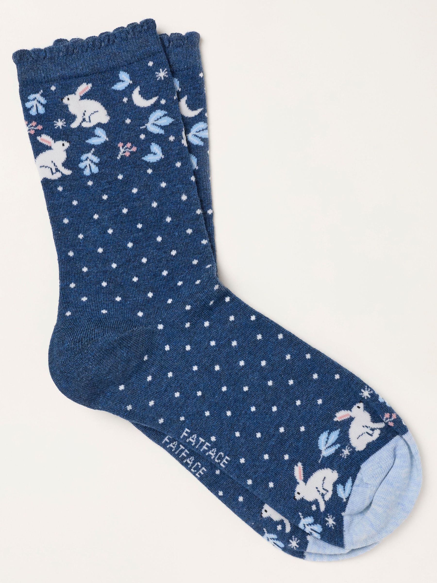 Navy - Night Rabbit Socks