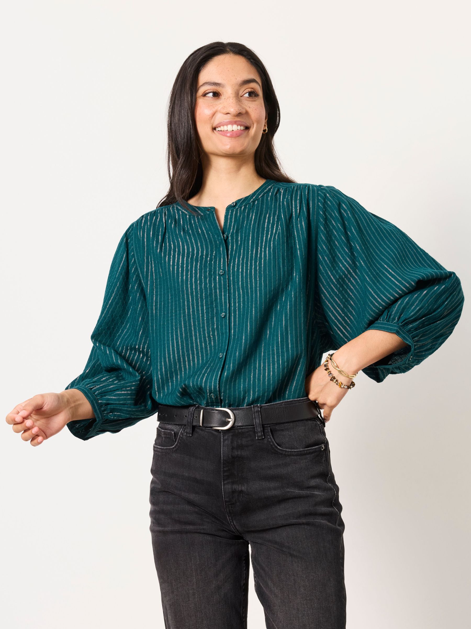 Teal Blue - Blouse