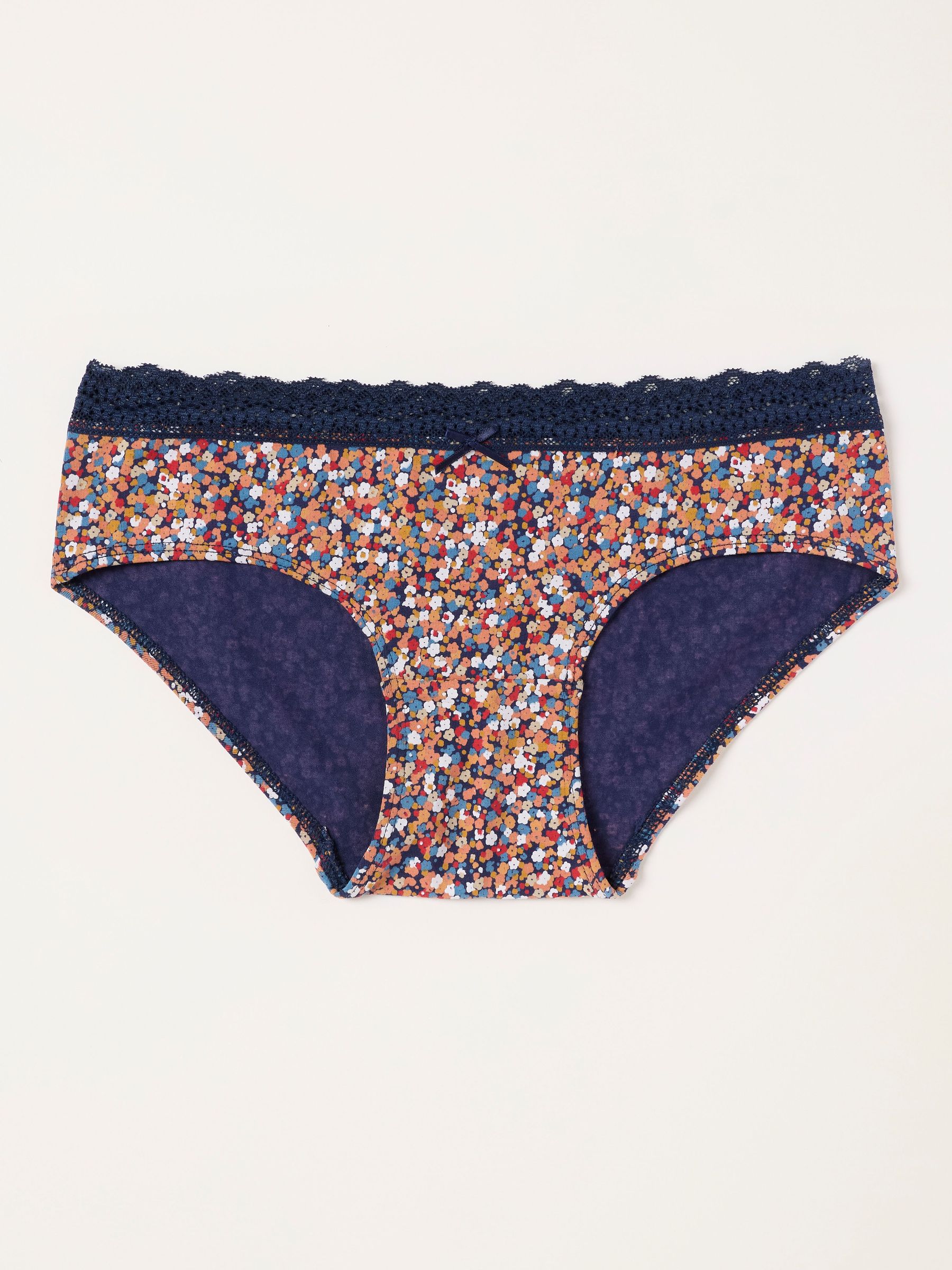 Navy - Floral Short Knickers