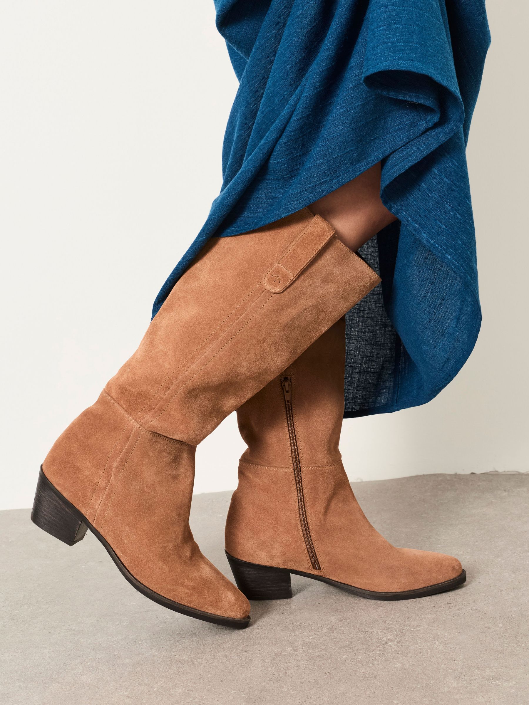Tan Brown - Sherbourne Suede Knee High Boots