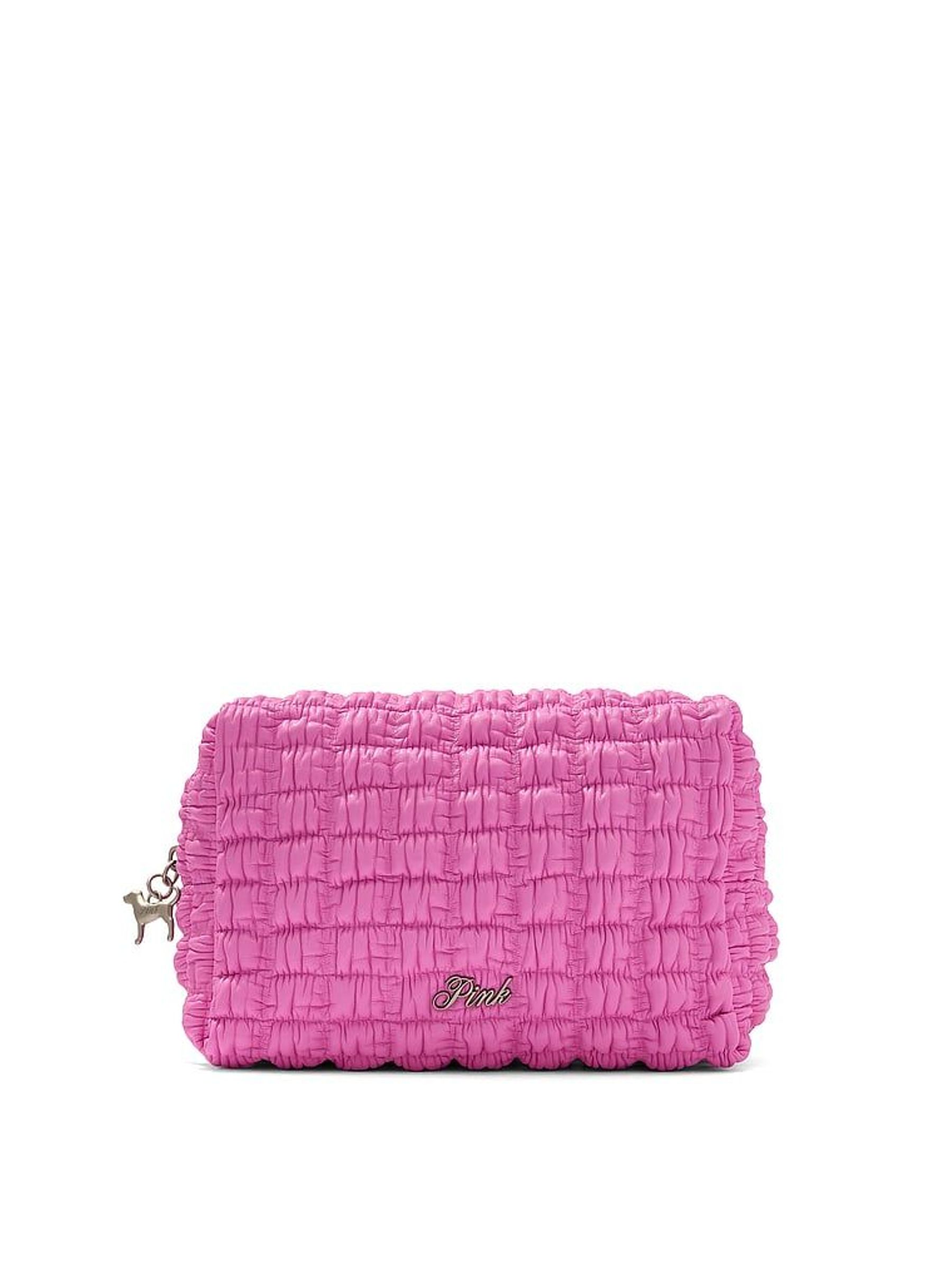 Pink Bloom - Smocked Makeup Bag