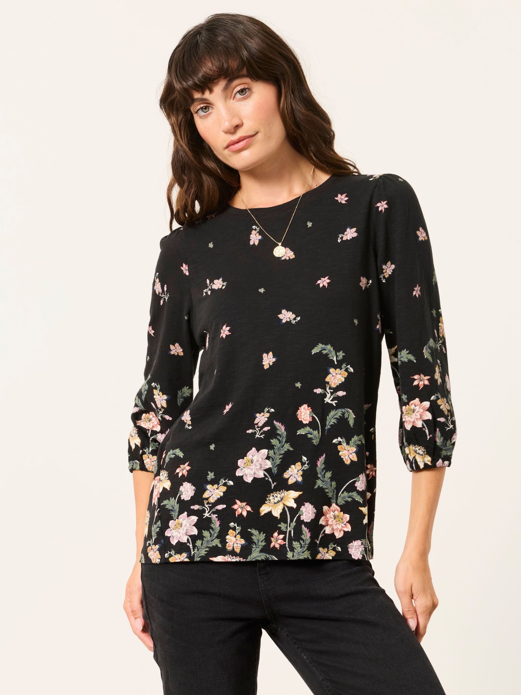 Black Patchwork Placement - Top