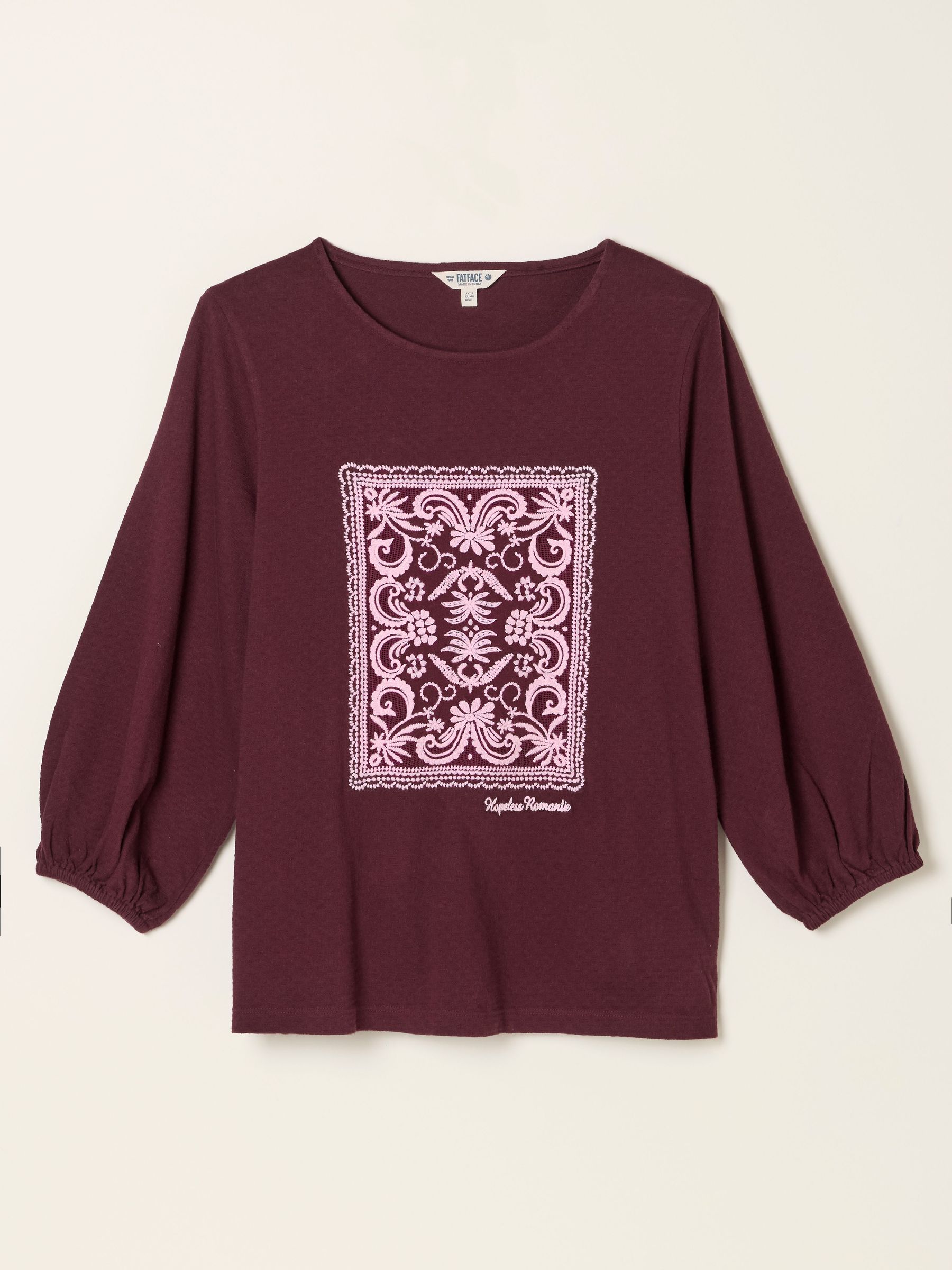 Plum Purple - Lace Graphic T-shirt
