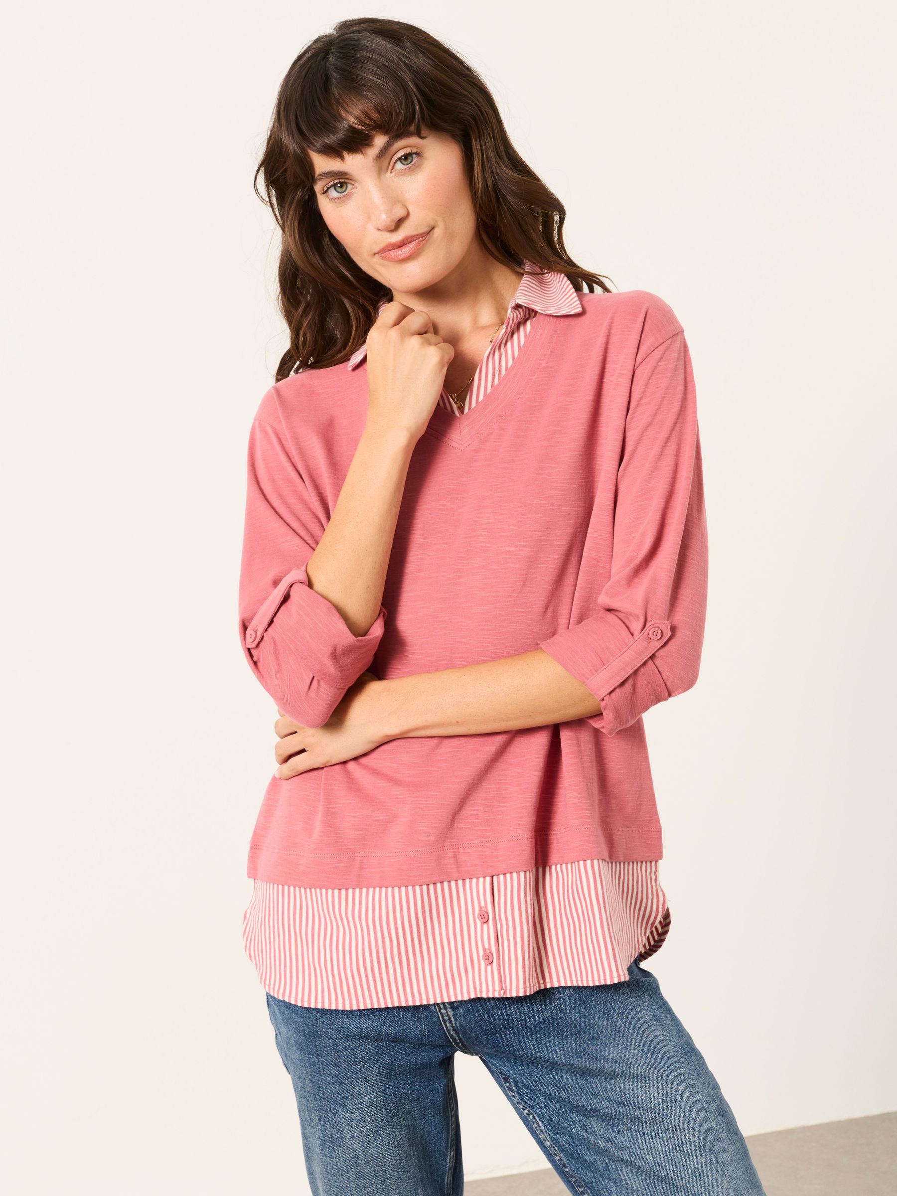 Pink - 2in1 Jersey Shirt