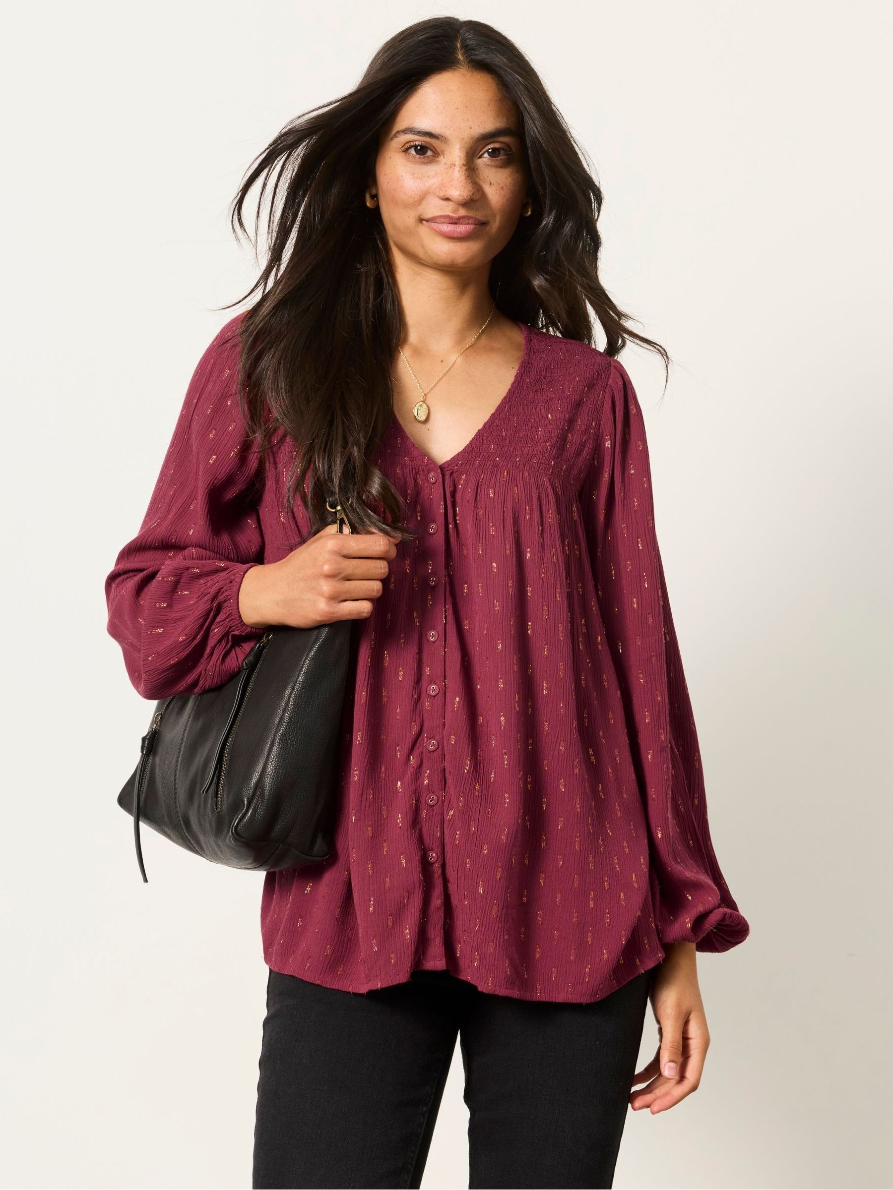 Red Metallic - Blouse
