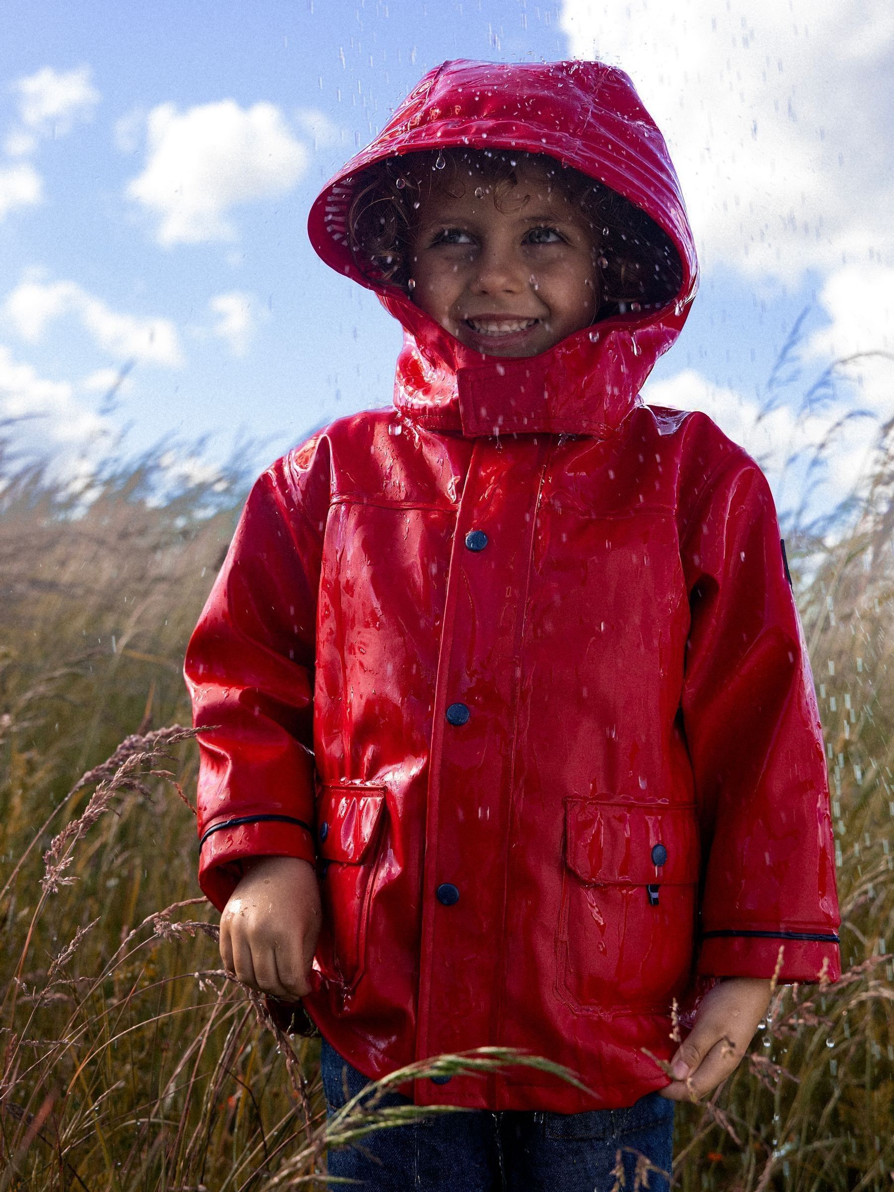 Red - Jersey Lined Fisherman Jacket