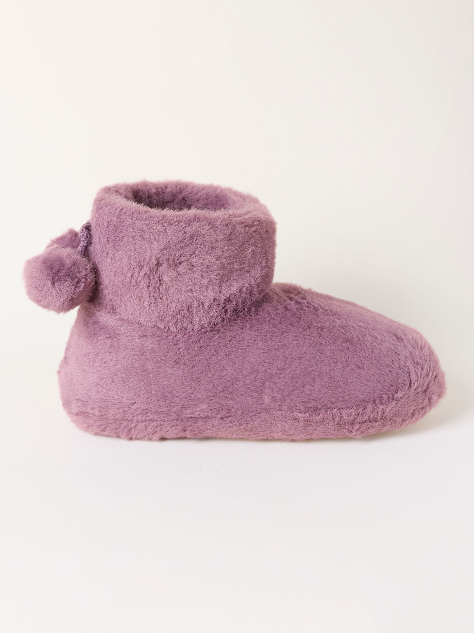 Purple - Faux Fur Boot Slipper