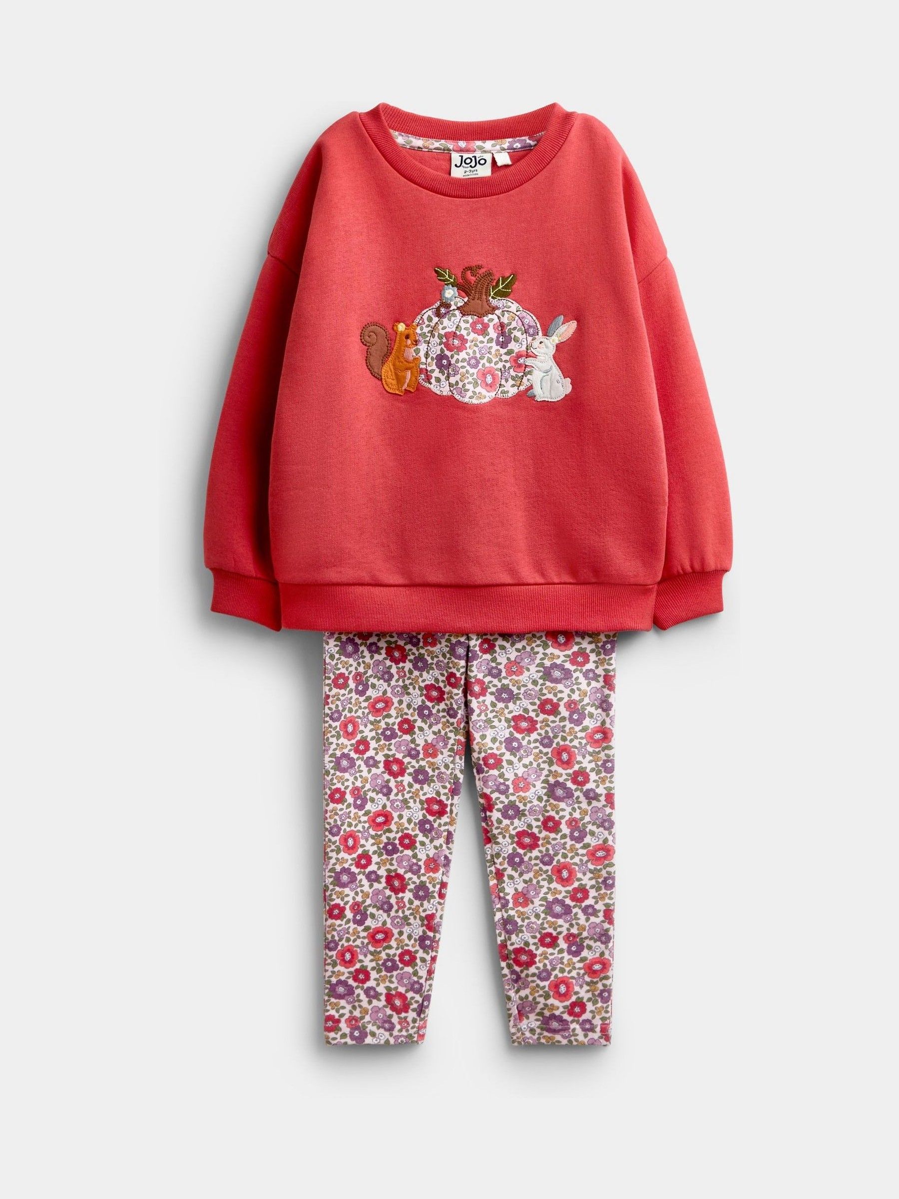 Rust Orange Pumpkin Patch Friends - Sweater & Leggings Set
