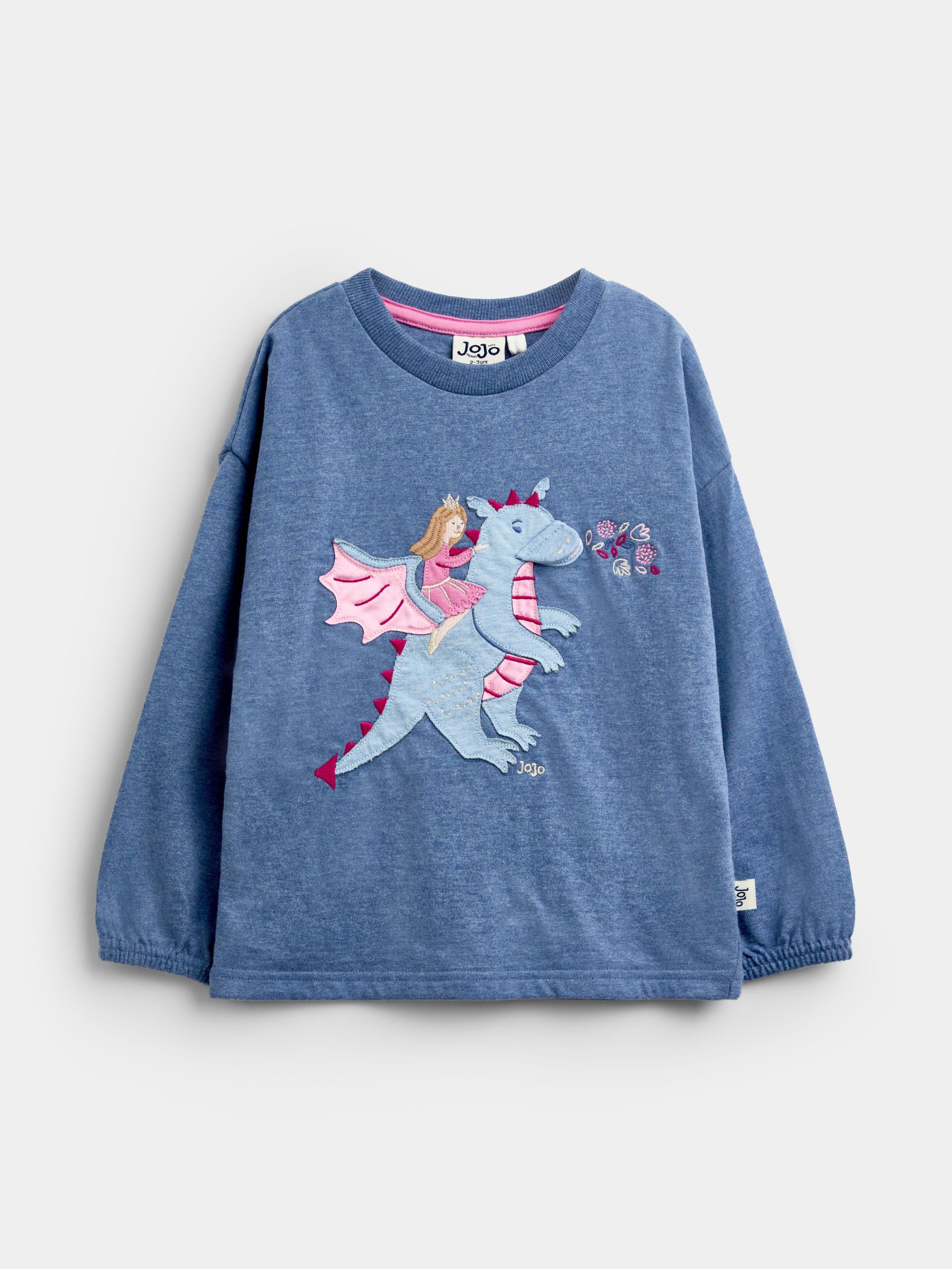 Blue Dragon - Appliqué Long Sleeve Top