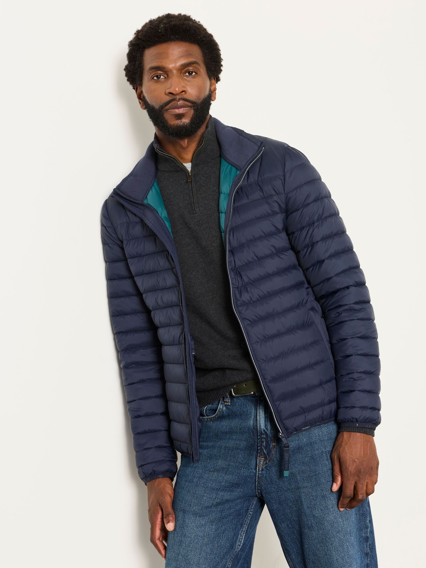 Navy - Regular Lightweight Quilted Jacket